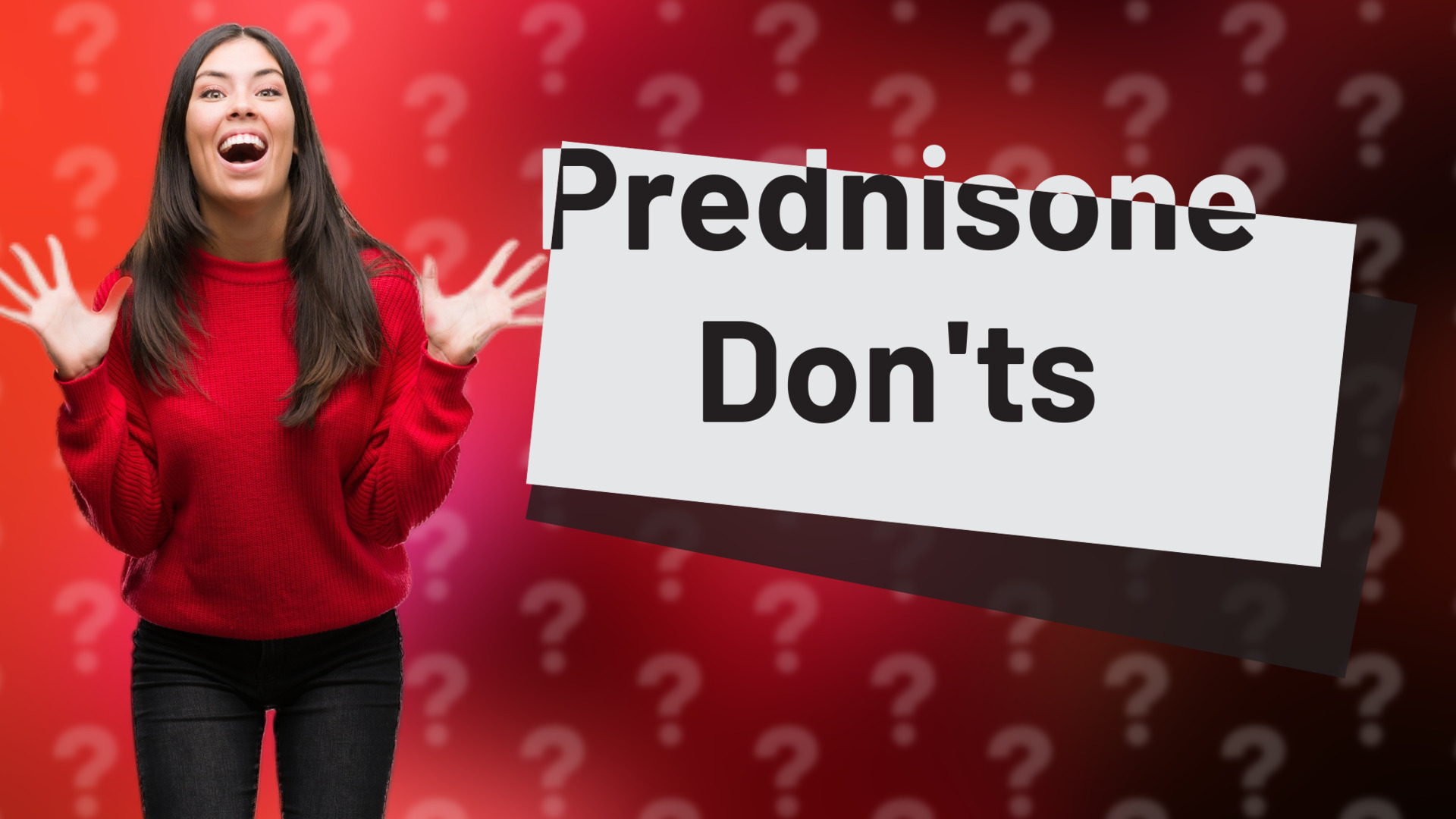Prednisone Don'ts