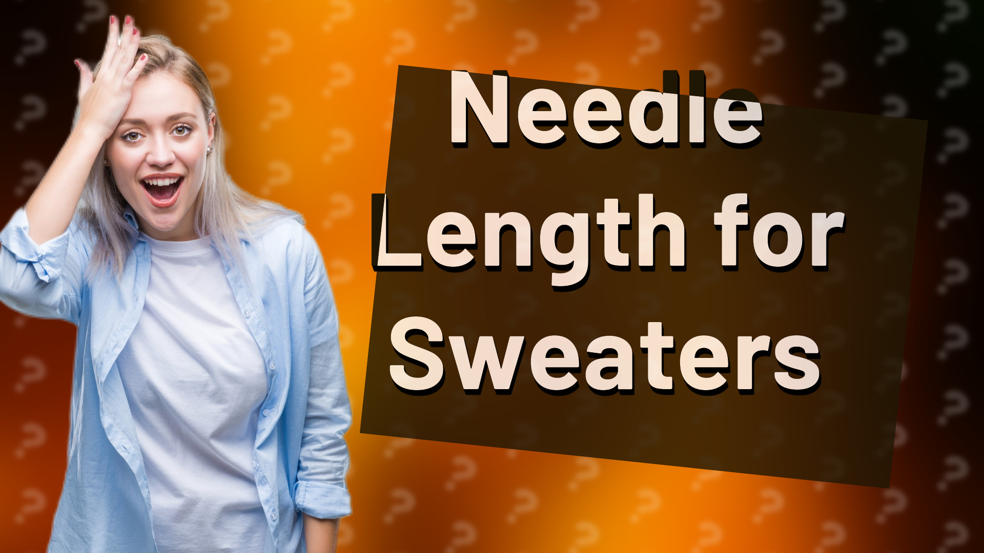 Needle Length for Sweaters