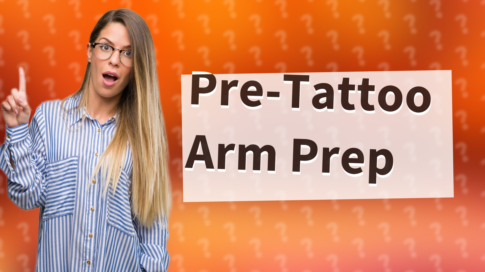 Pre-Tattoo Arm Prep