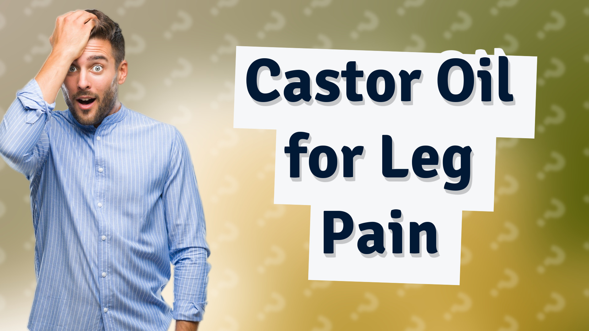 Castor Oil for Leg Pain