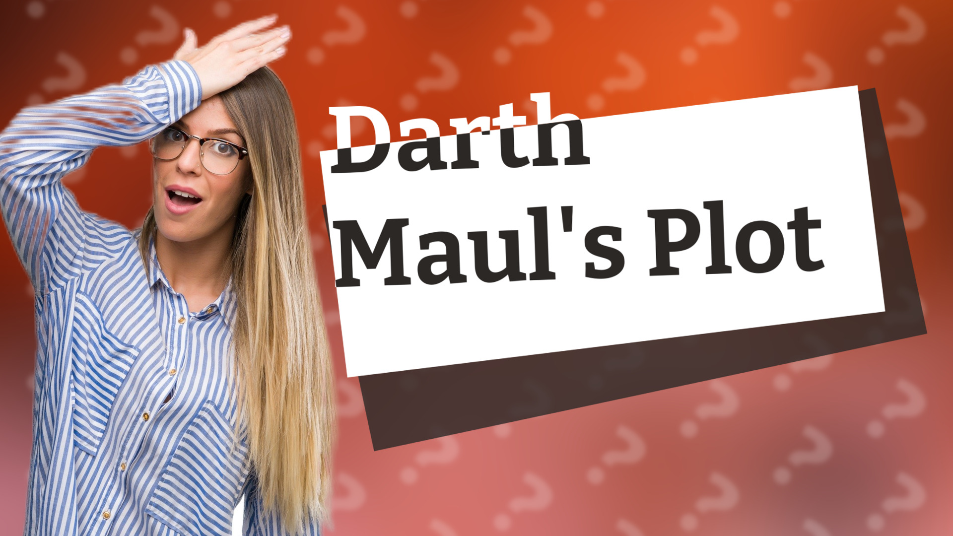 Darth Maul's Plot