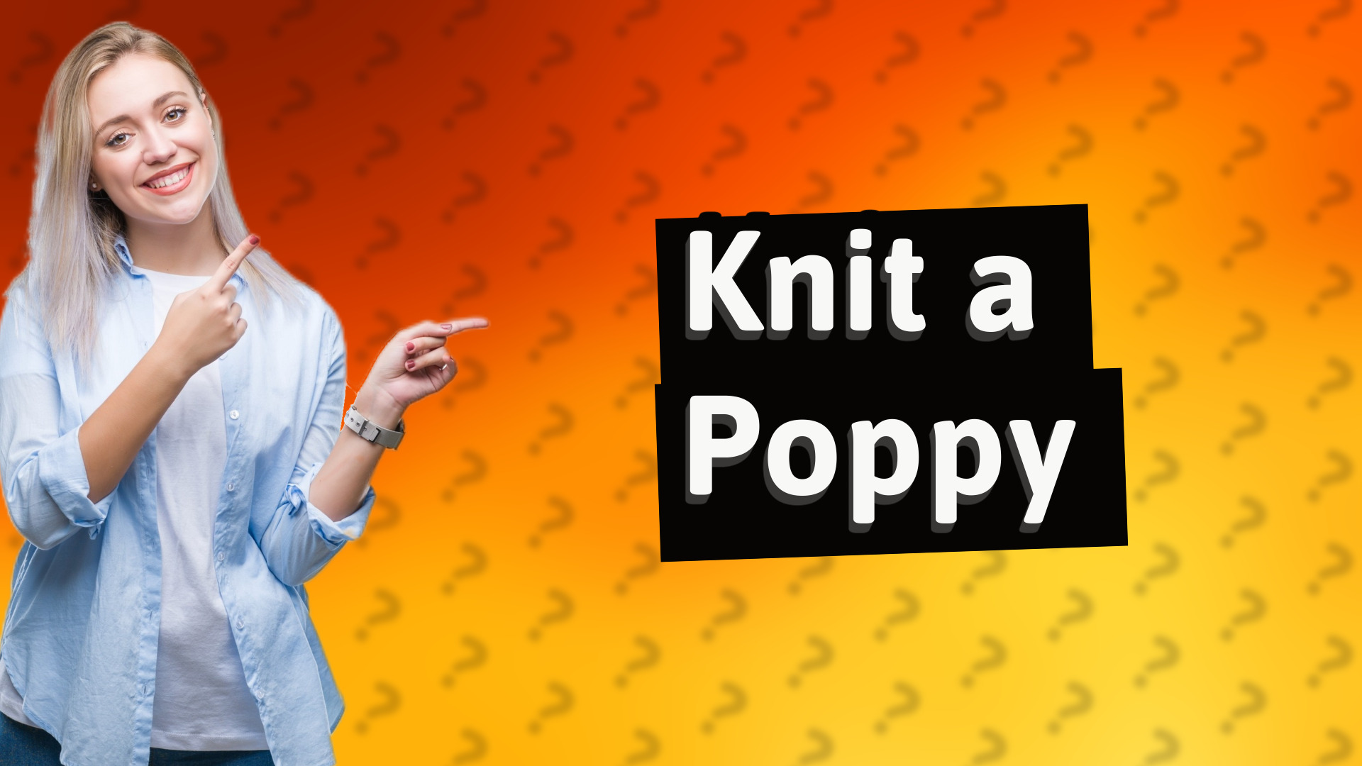 Knit a Poppy