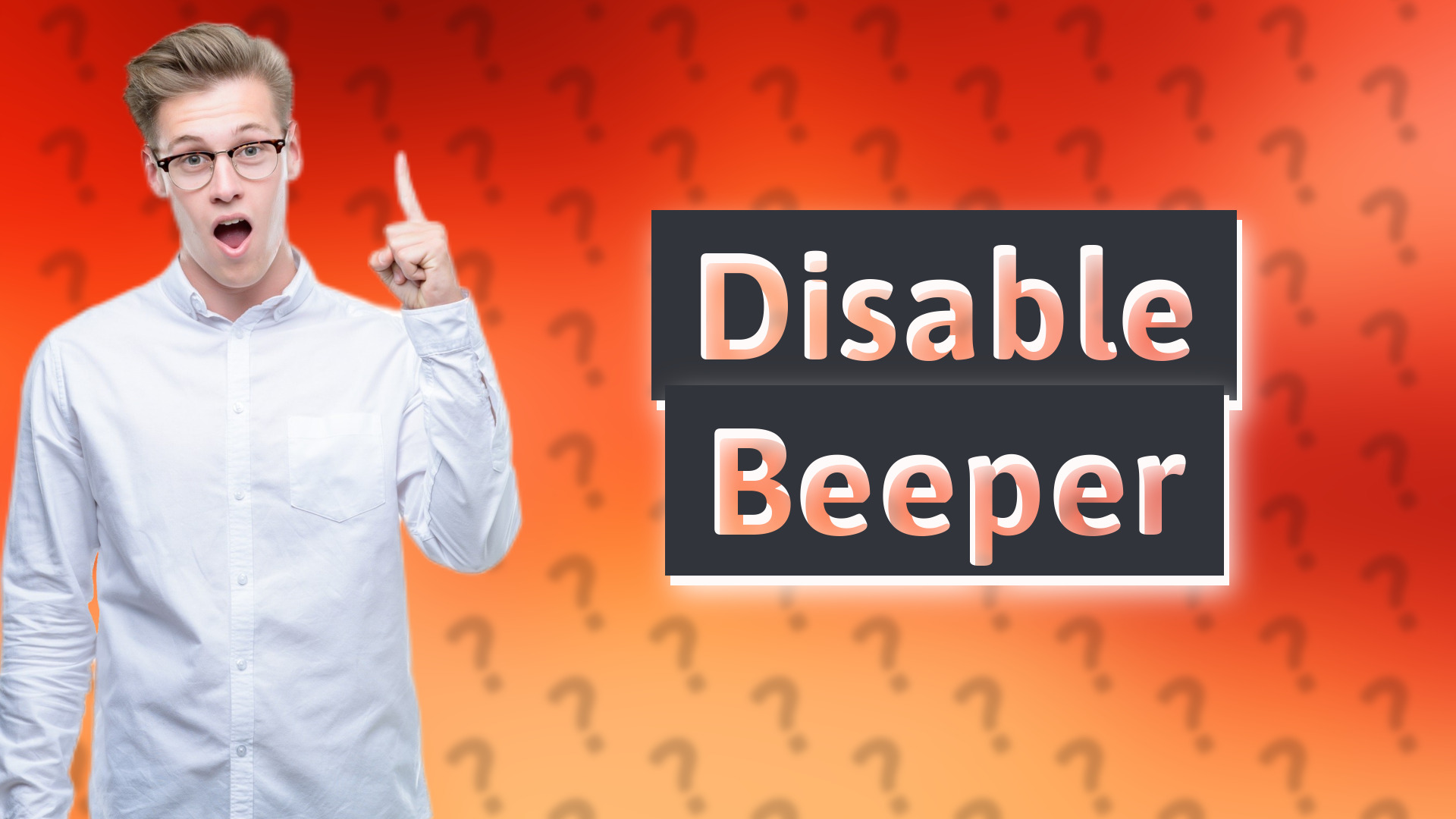 Disable Beeper