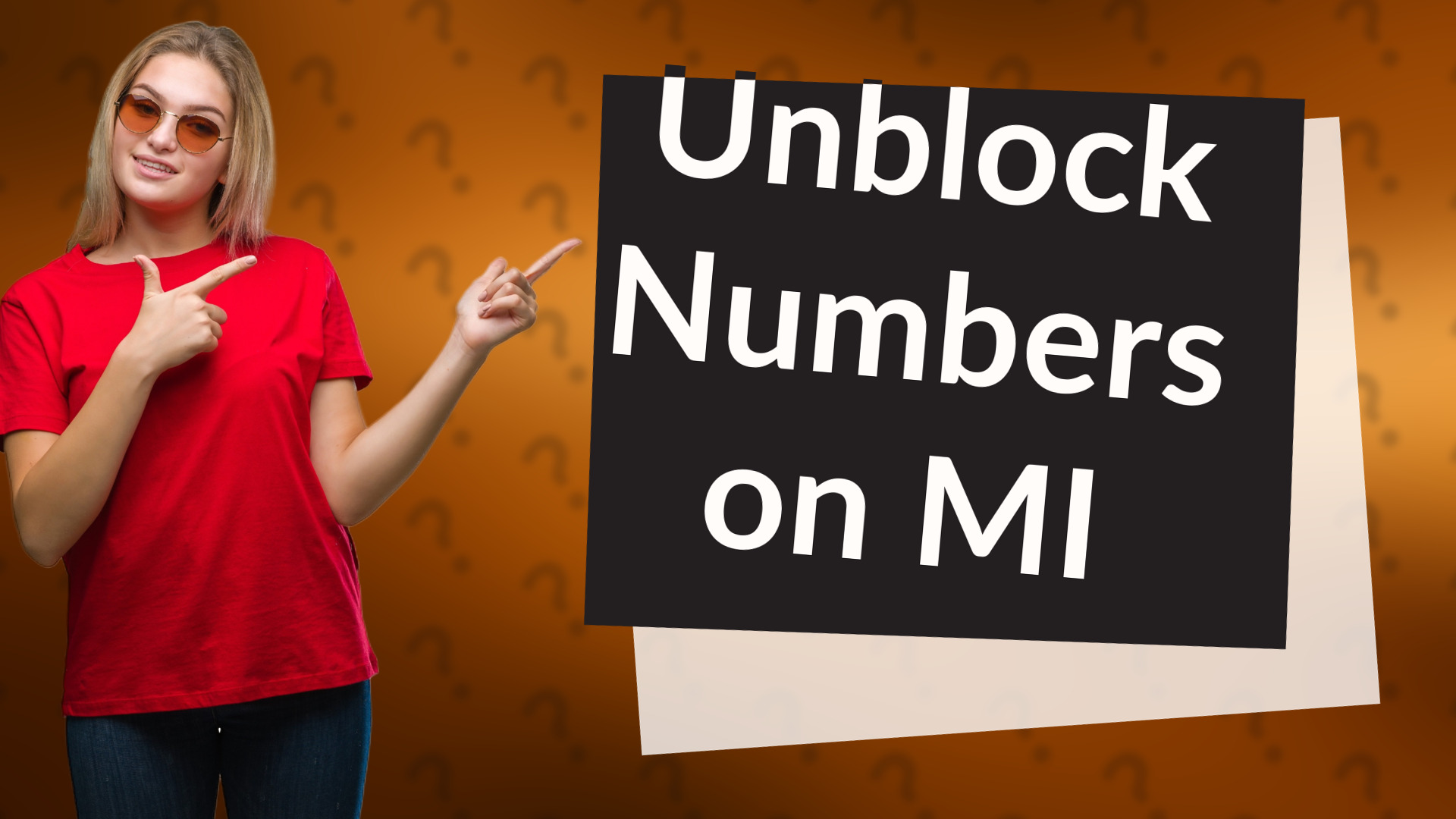Unblock Numbers on MI