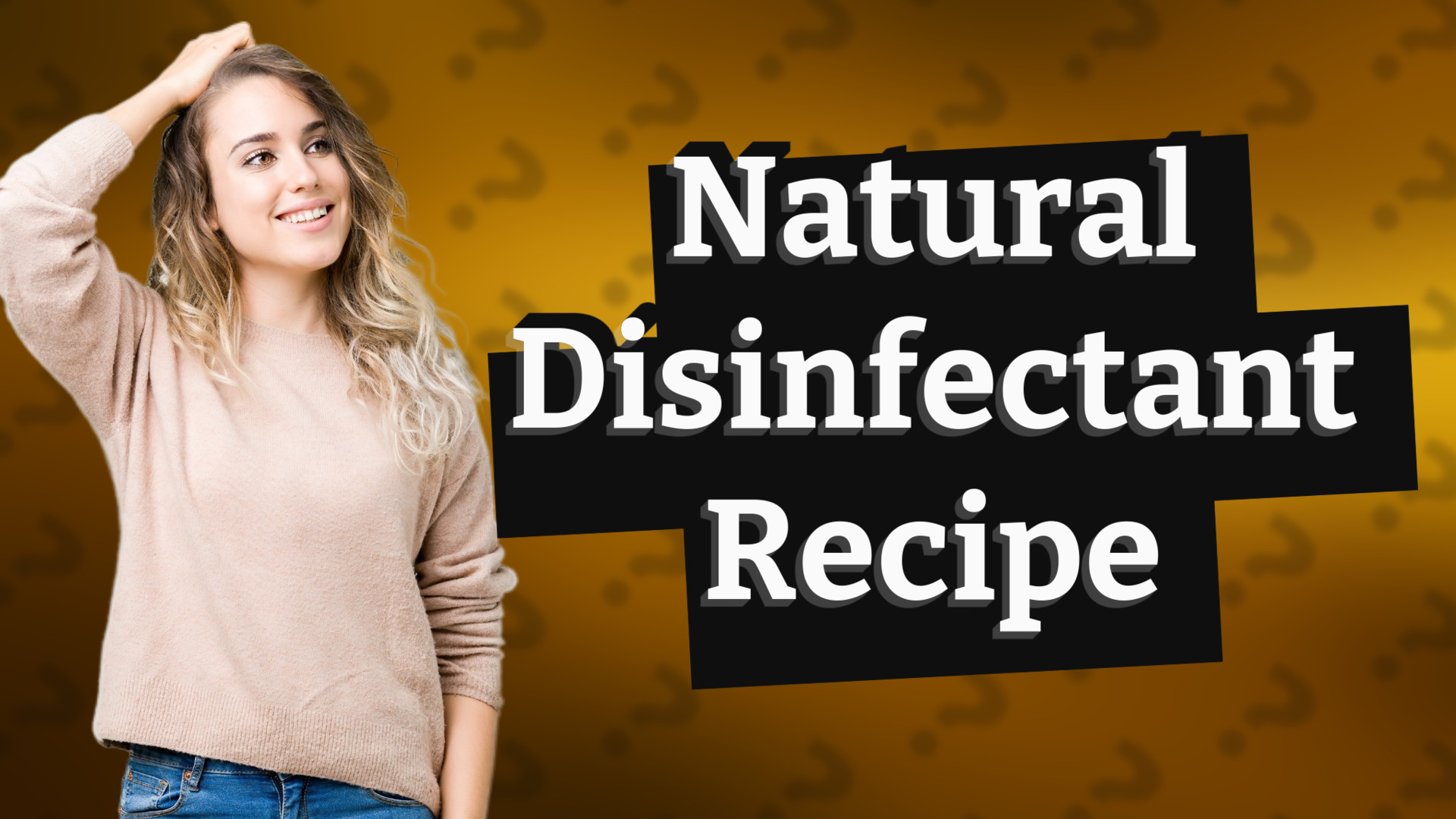 Natural Disinfectant Recipe