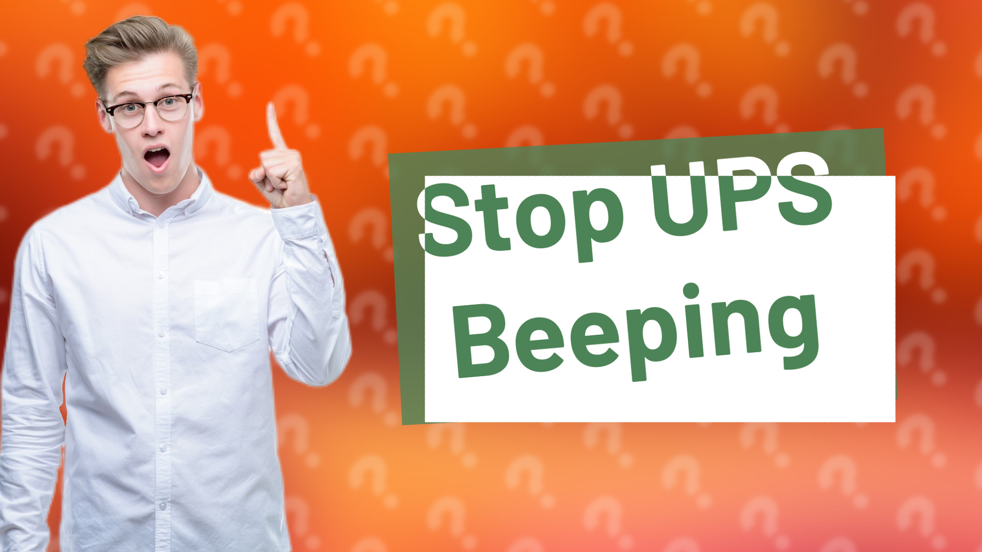 Stop UPS Beeping