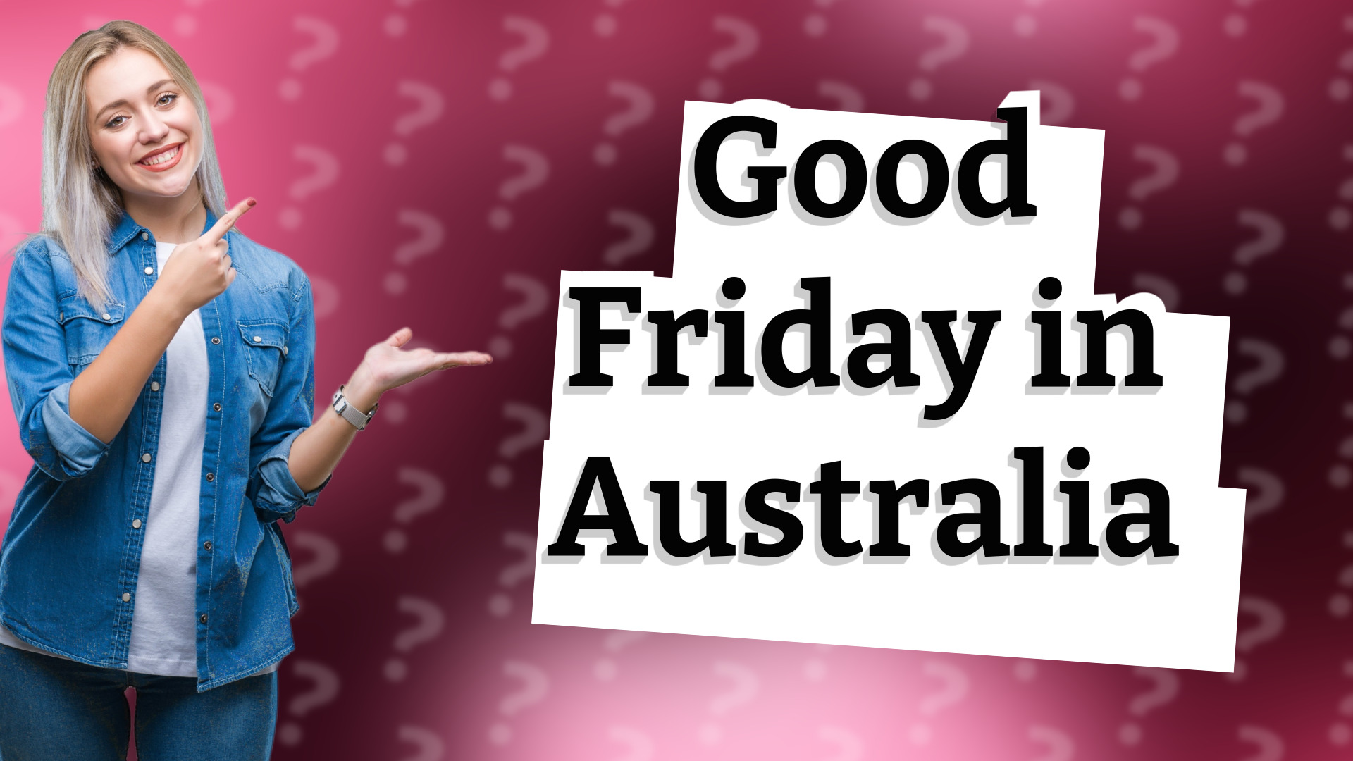Good Friday in Australia