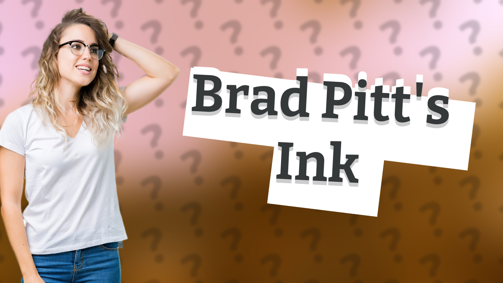 Brad Pitt's Ink