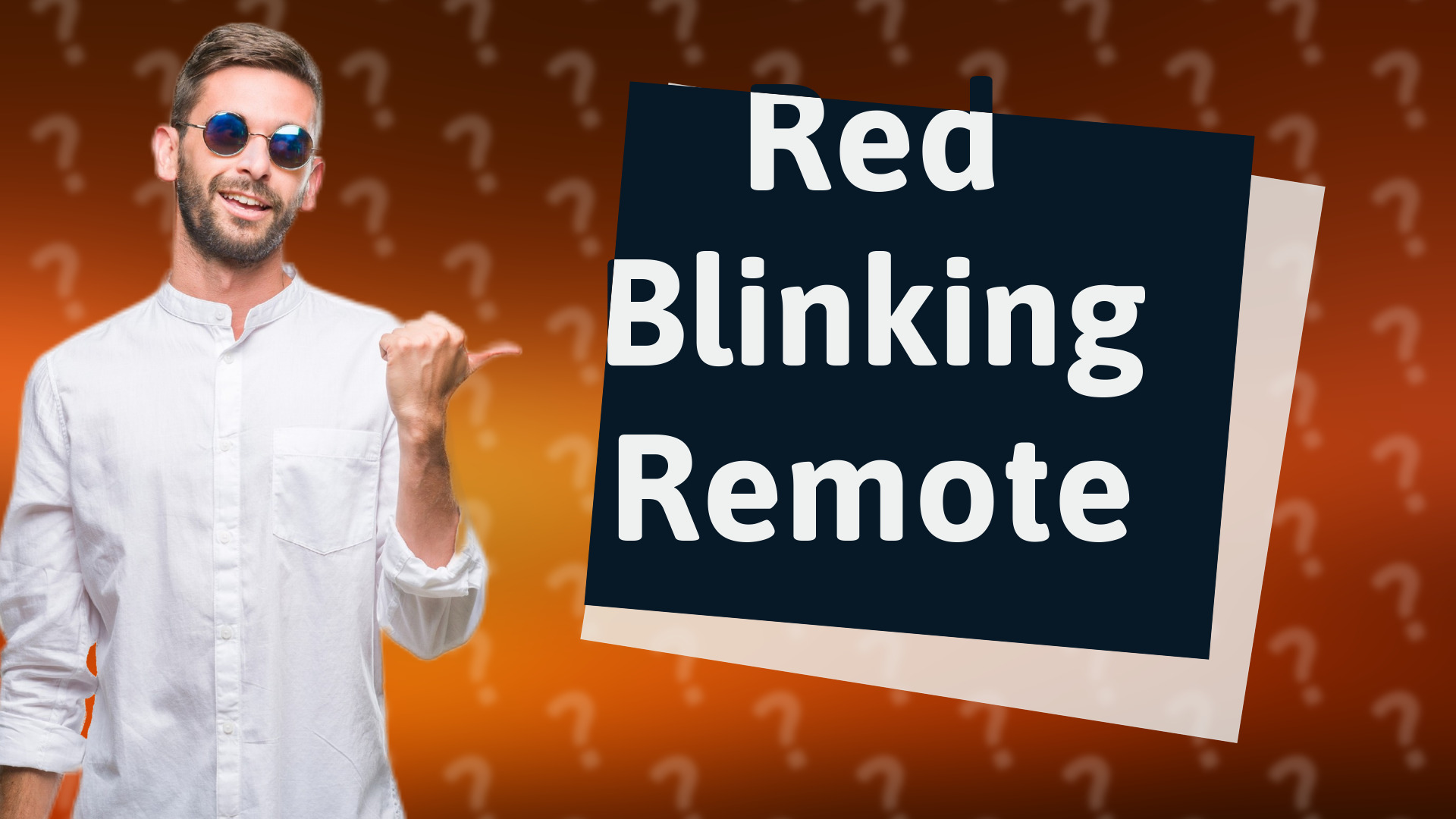 Red Blinking Remote