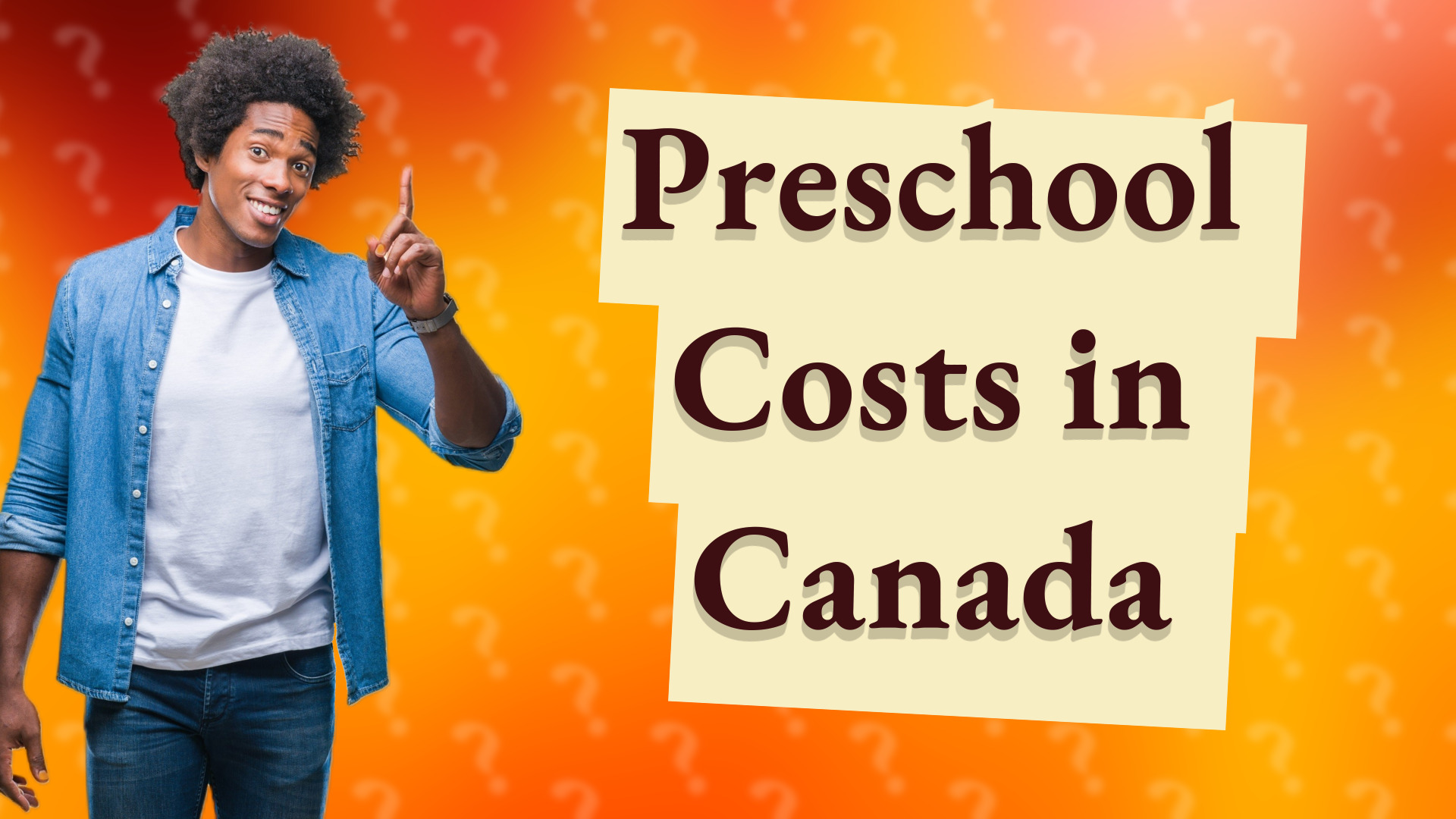 Preschool Costs in Canada