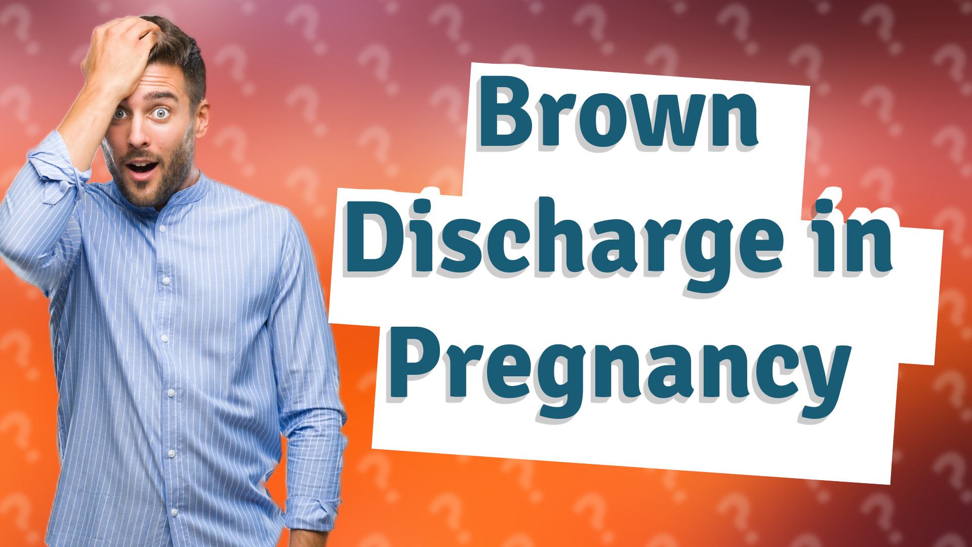 Brown Discharge in Pregnancy