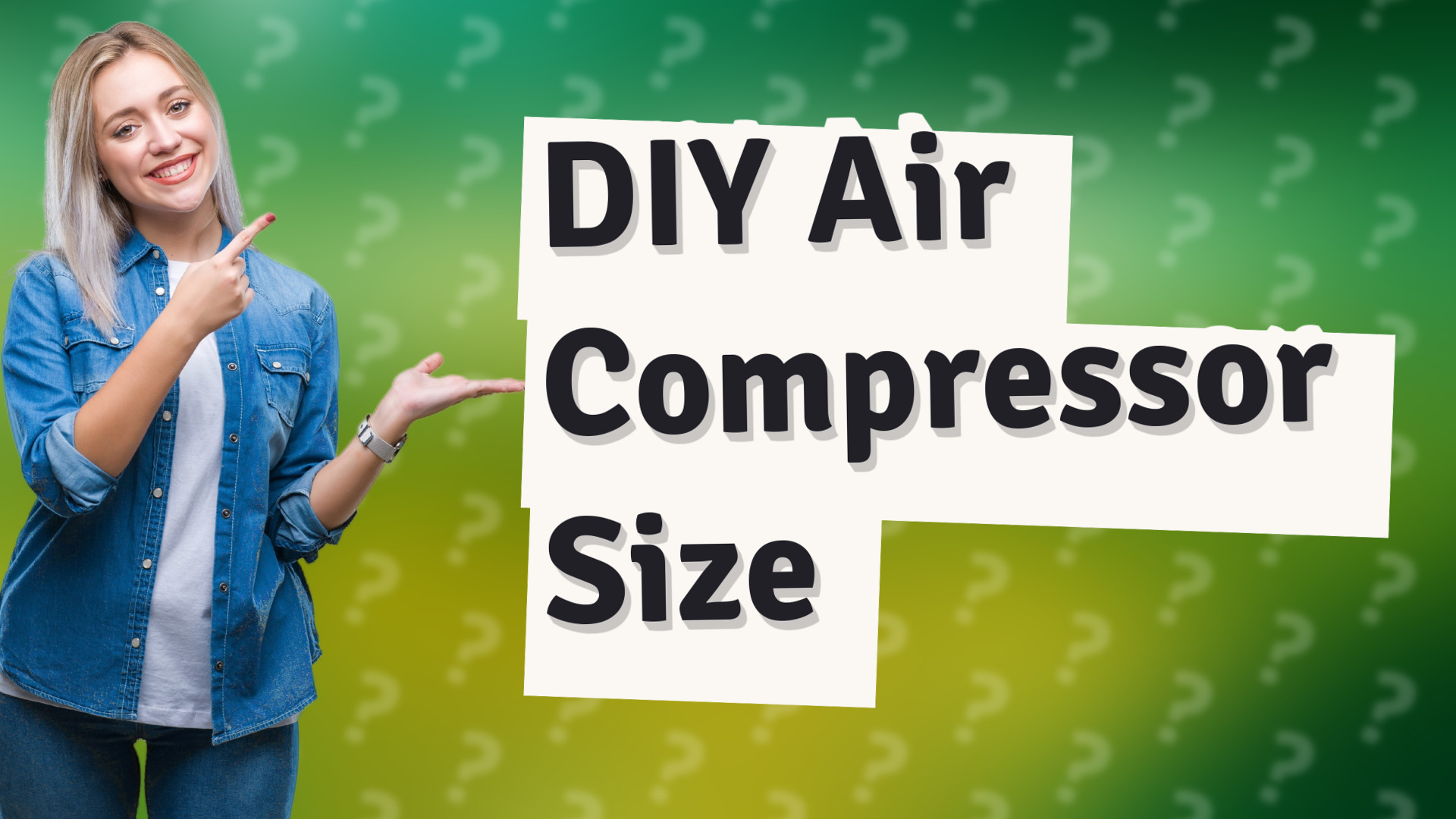 DIY Air Compressor Size