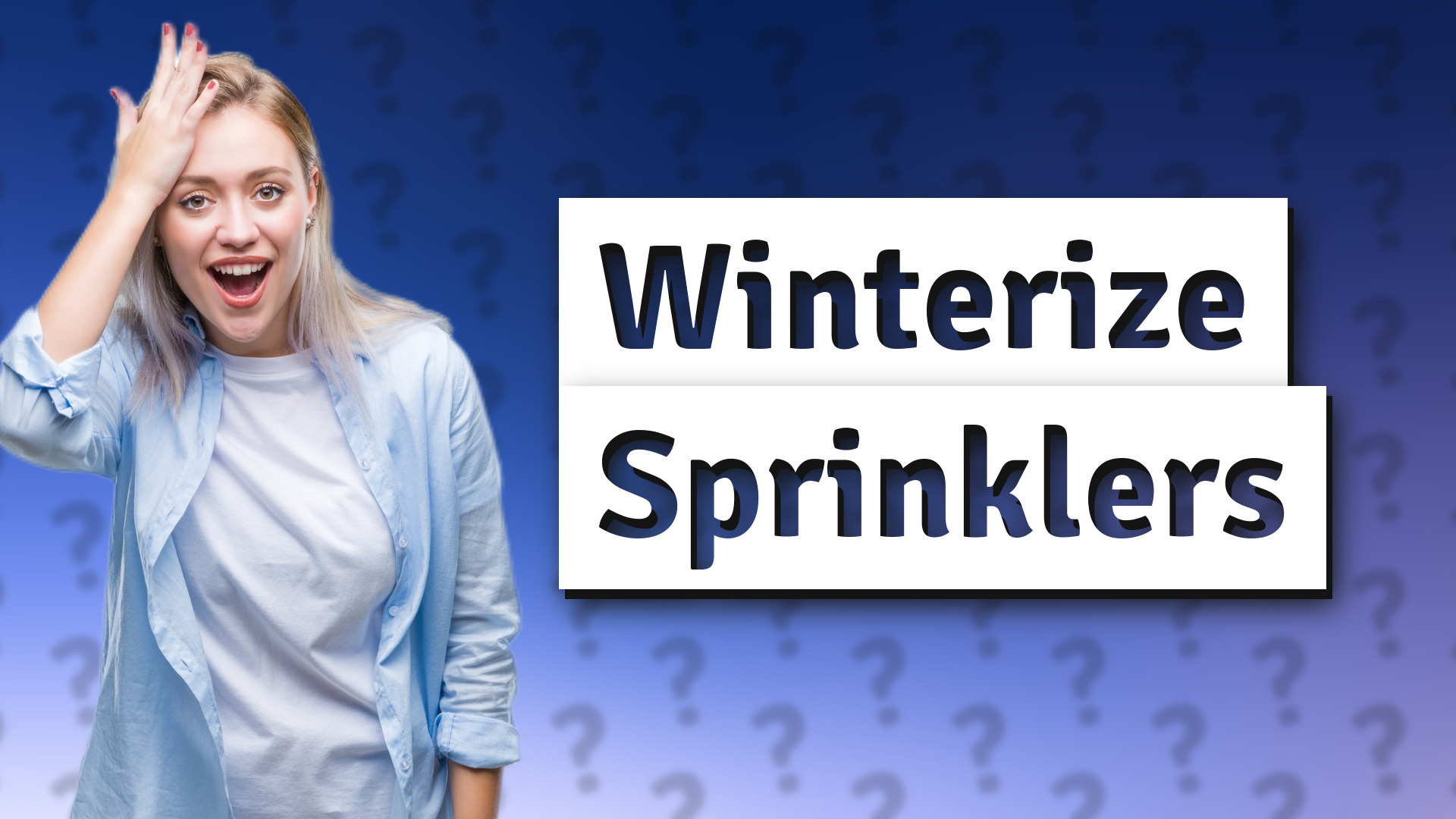 Winterize Sprinklers