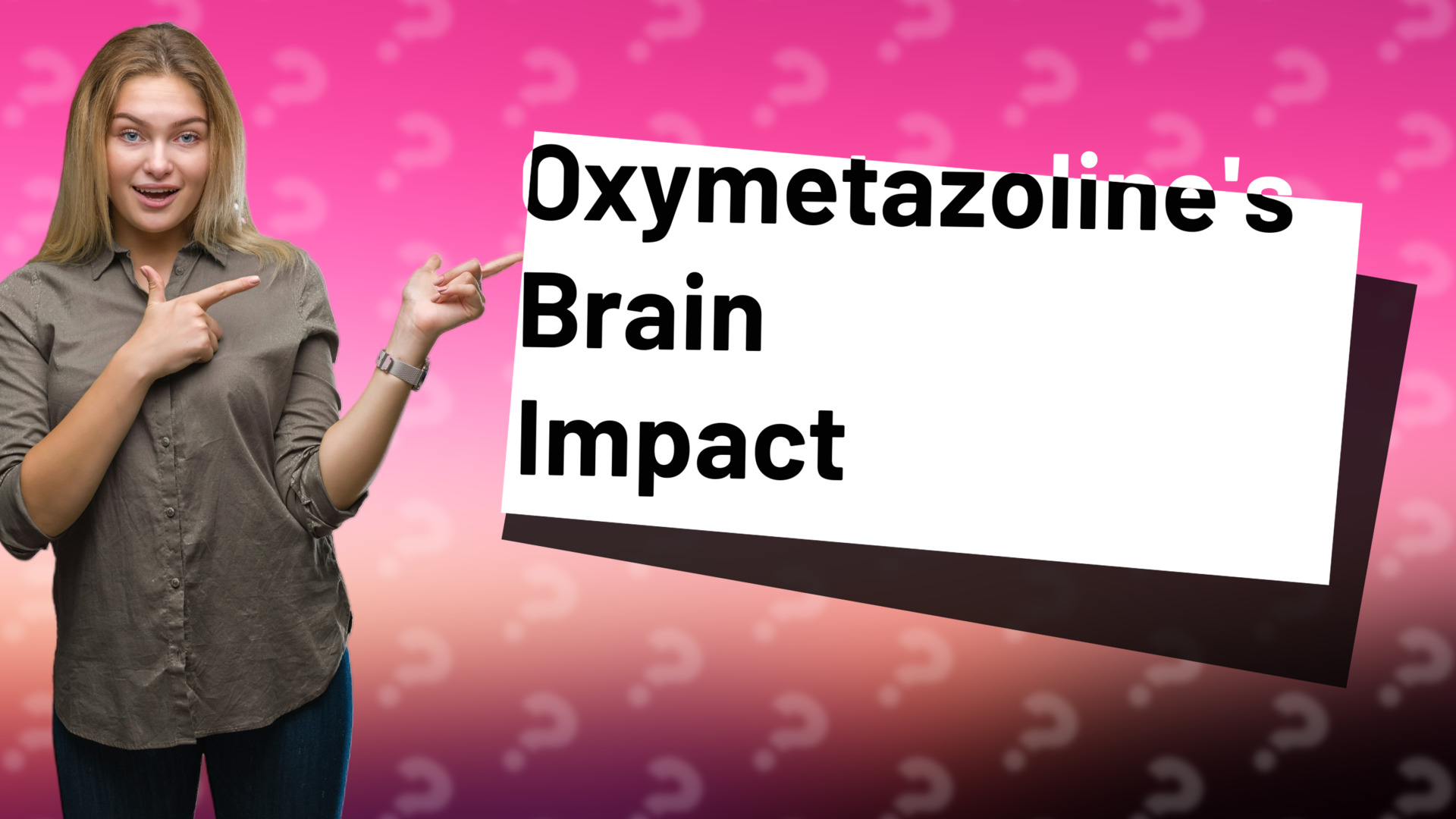 Oxymetazoline's Brain Impact