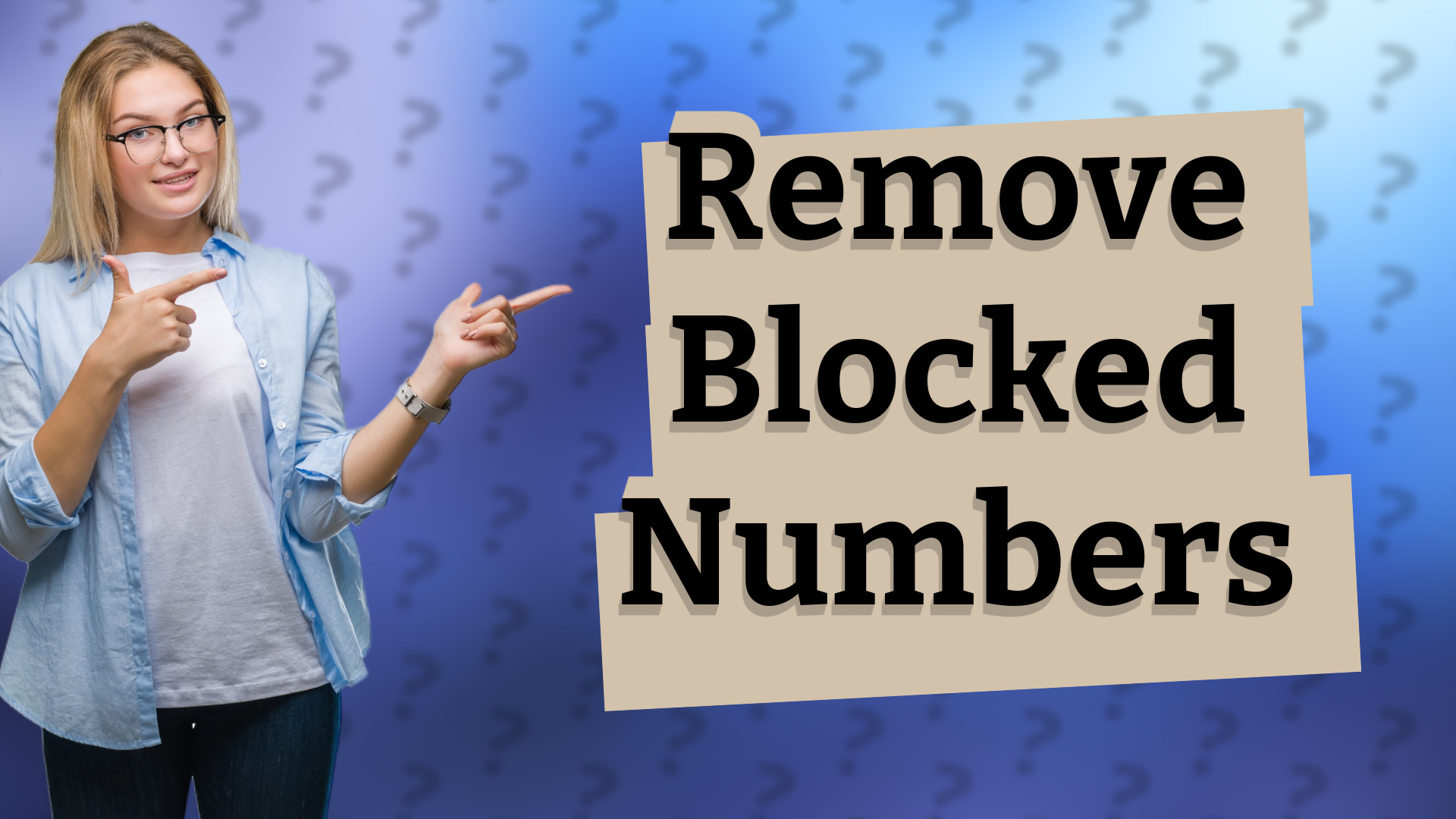 Remove Blocked Numbers