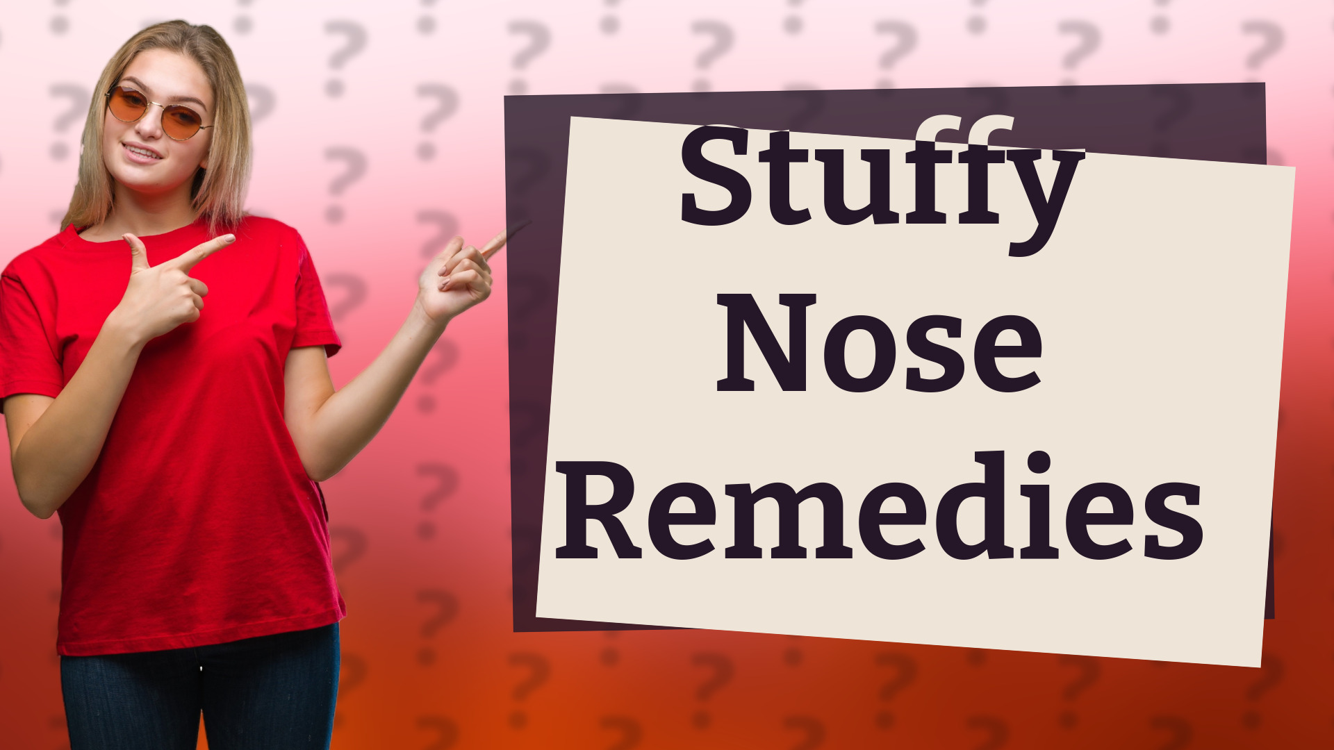 Stuffy Nose Remedies