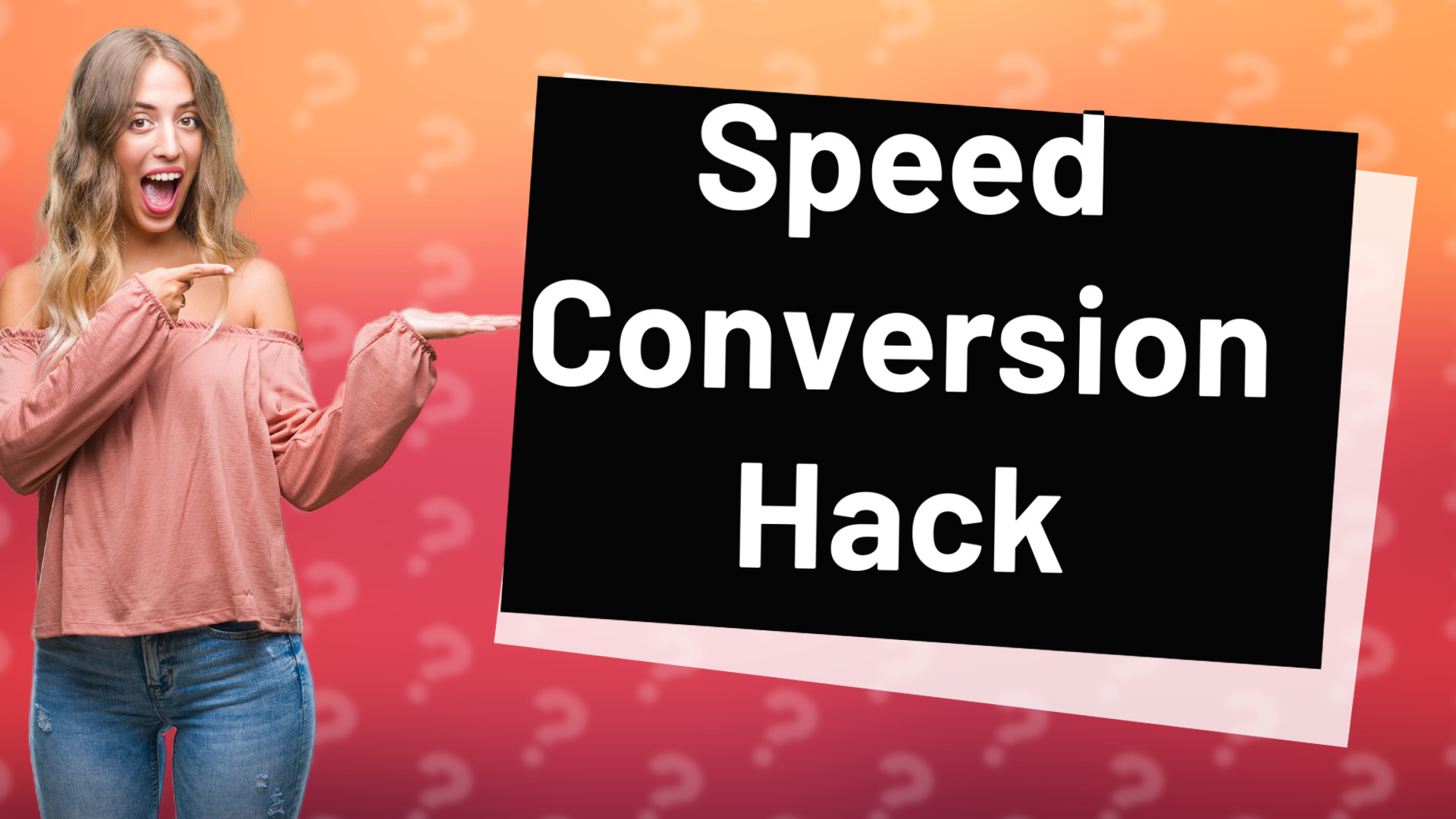 Speed Conversion Hack