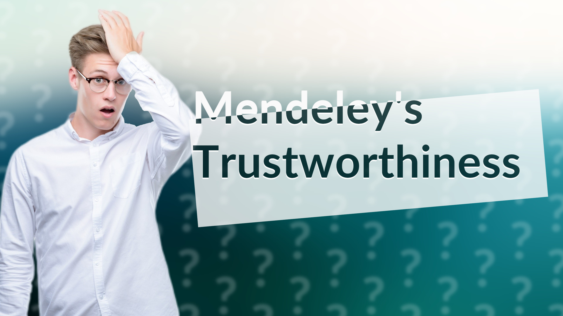 Mendeley's Trustworthiness