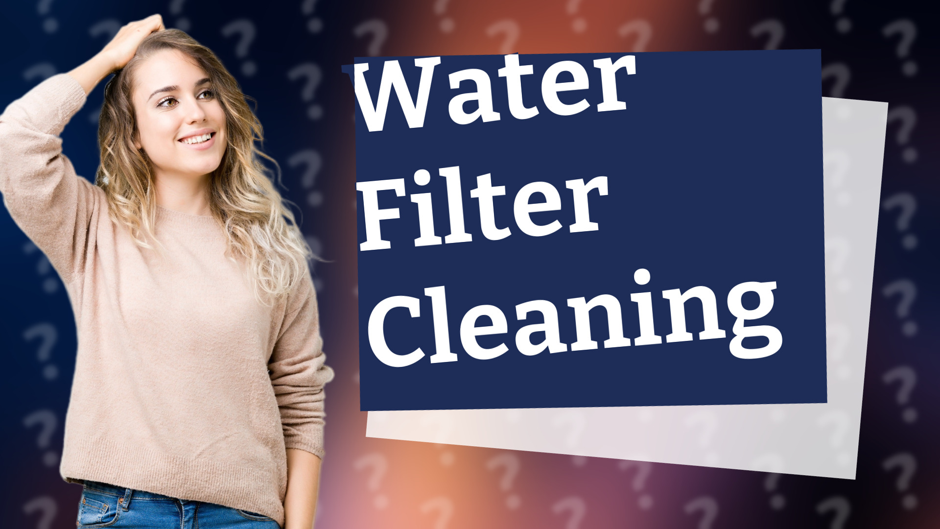 Water Filter Cleaning