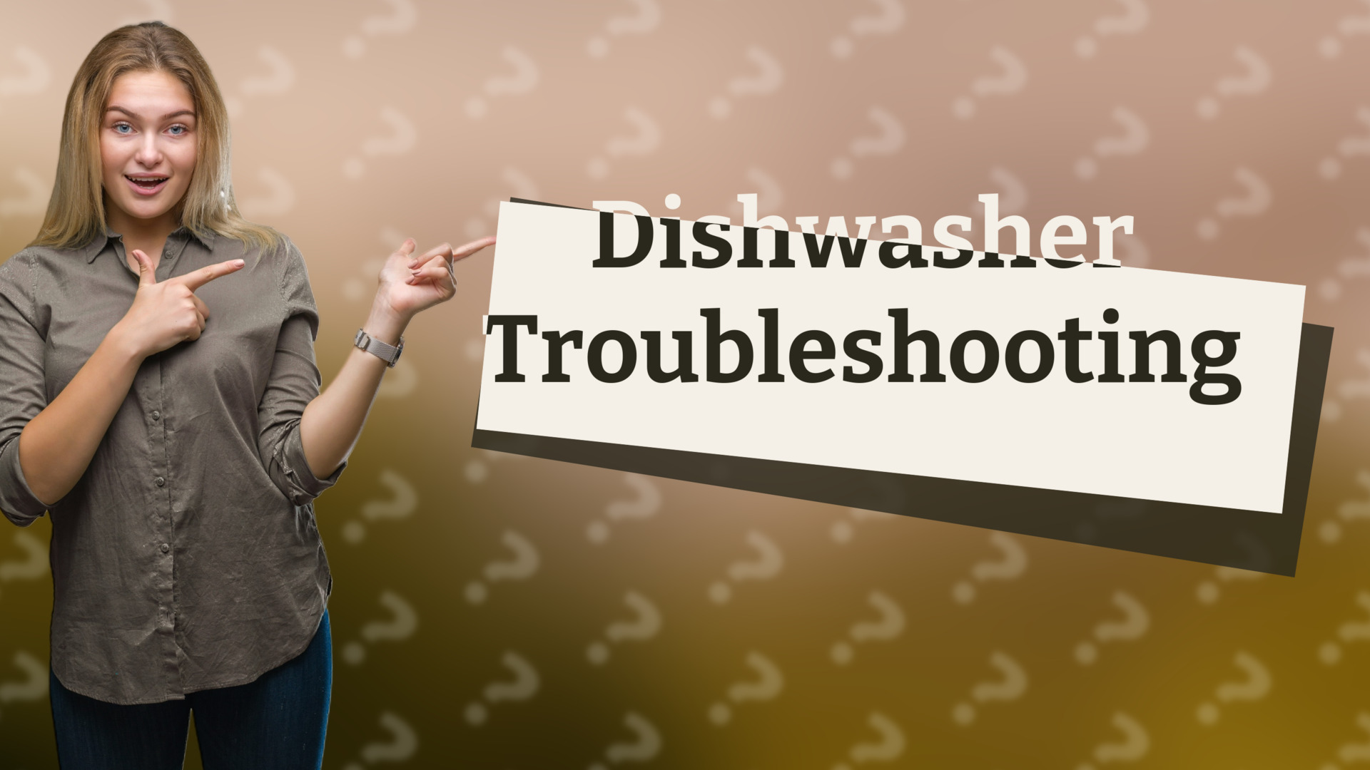 Dishwasher Troubleshooting