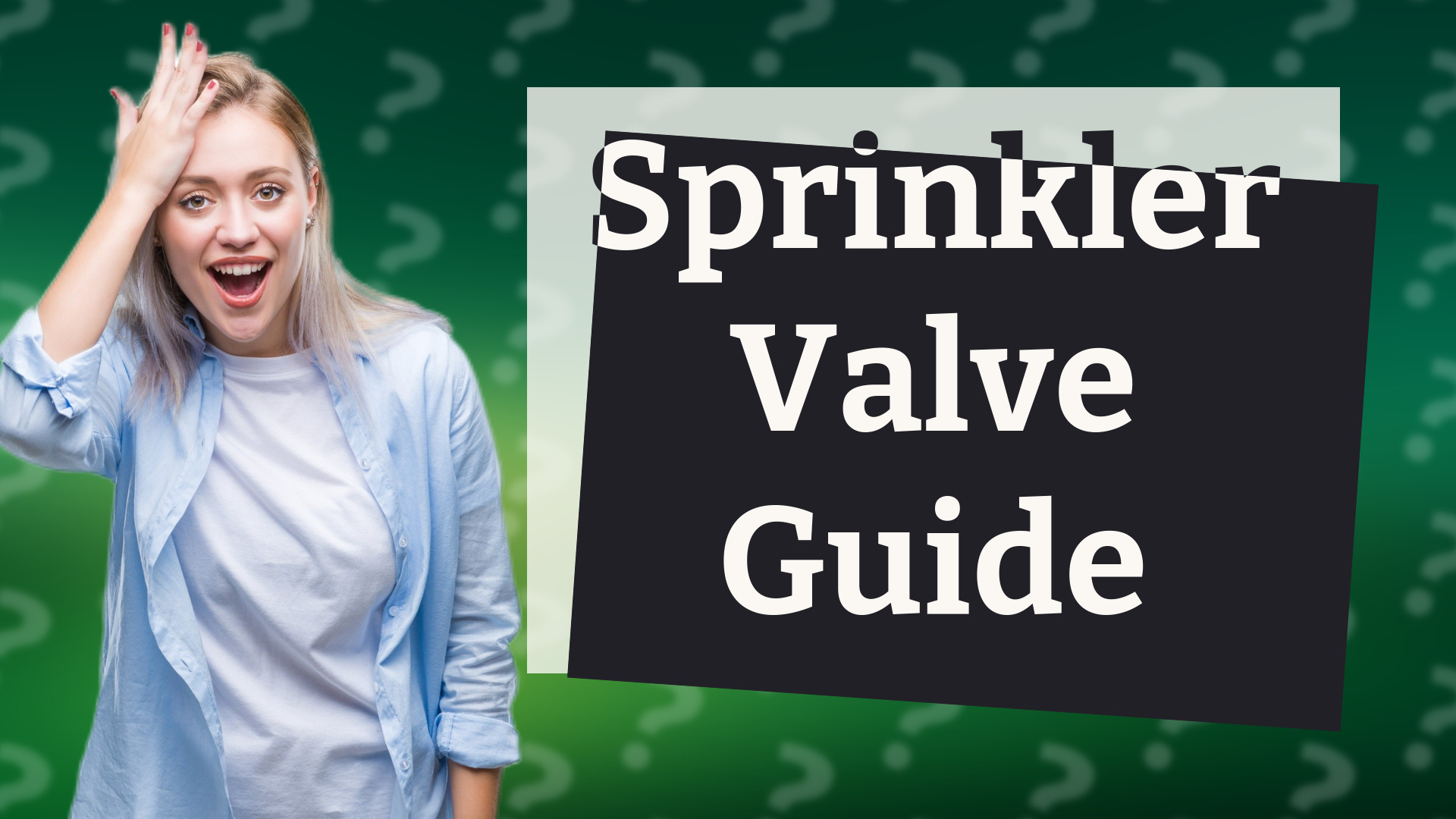 Sprinkler Valve Guide