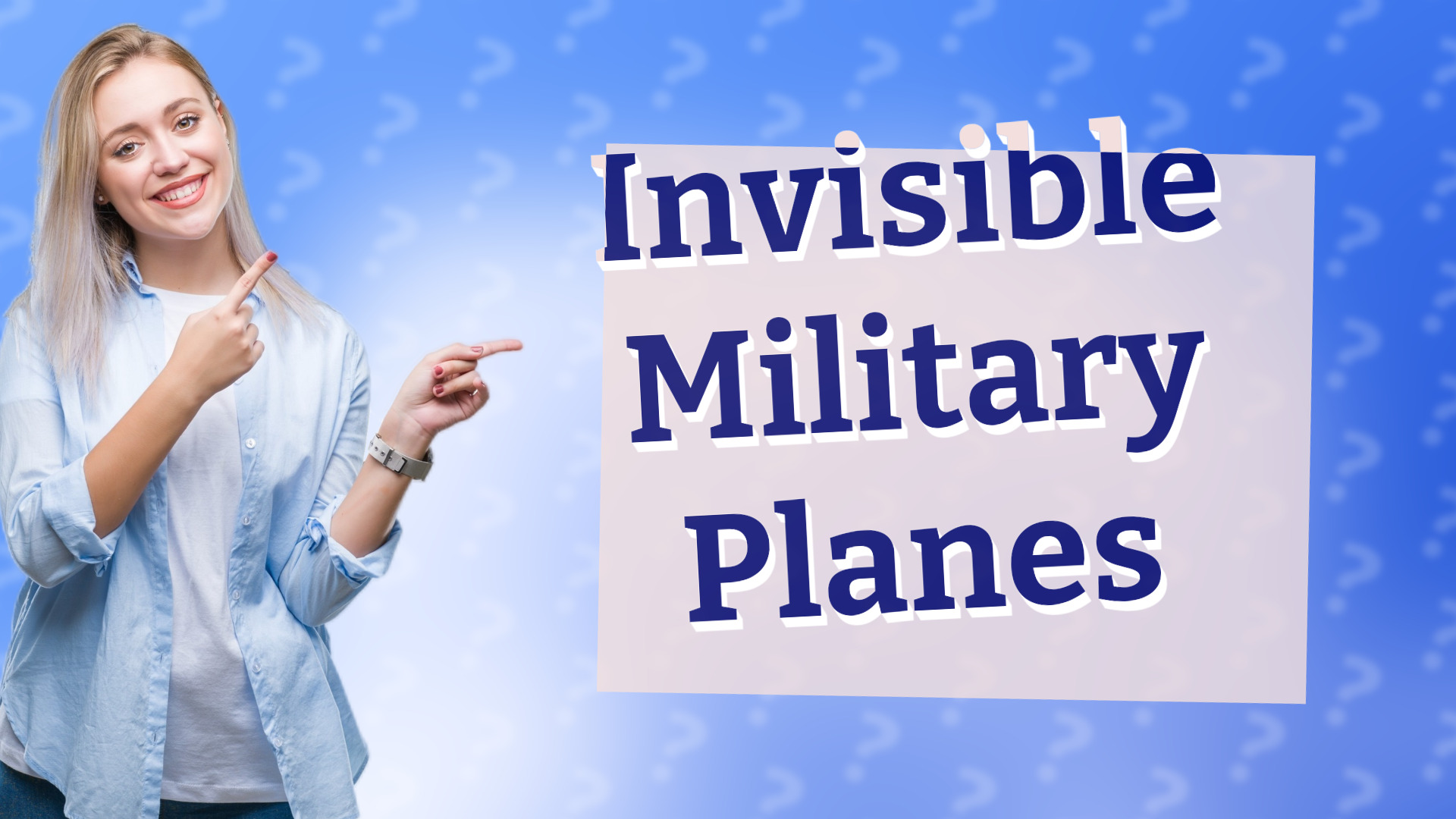 Invisible Military Planes