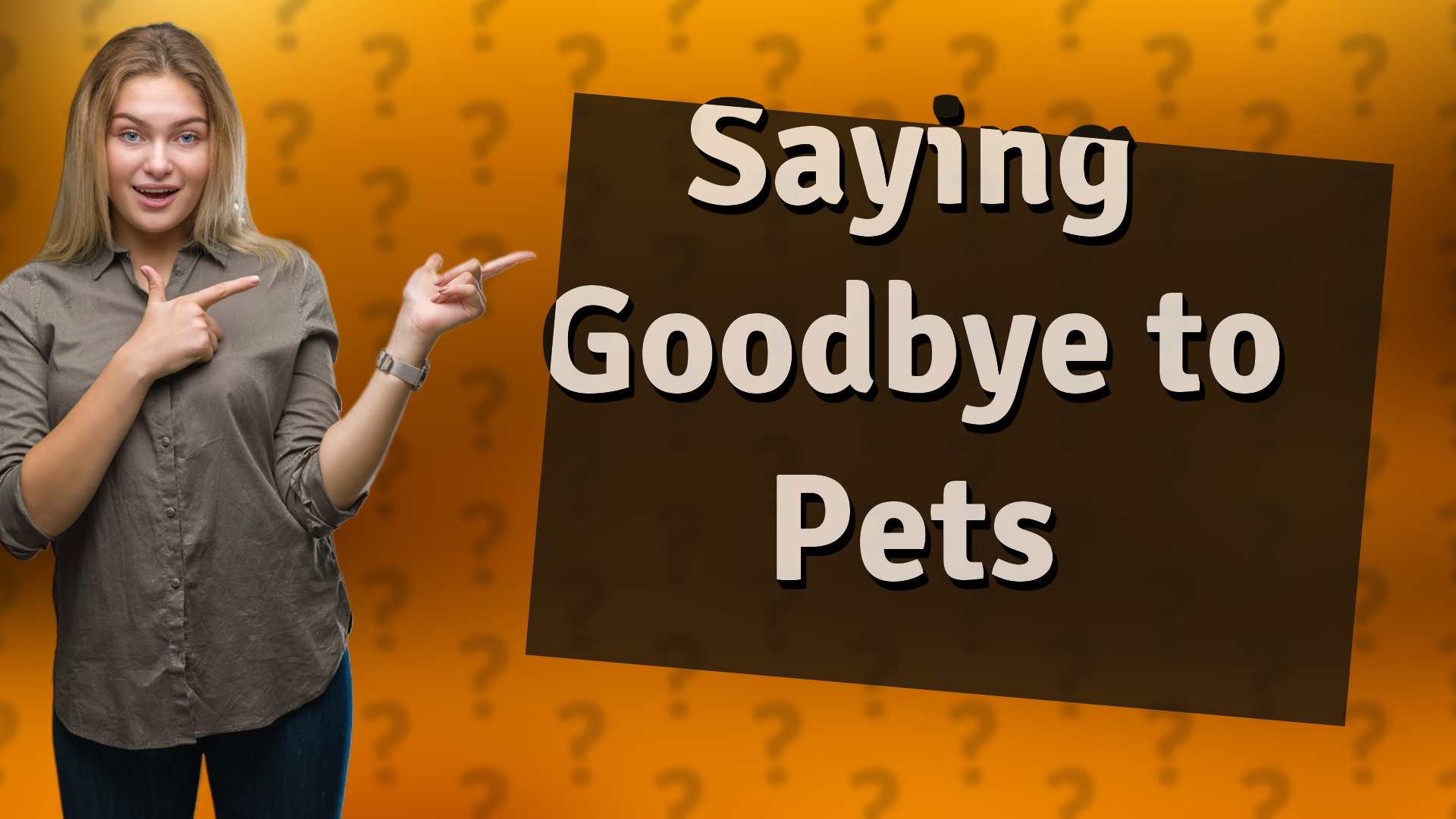 Saying Goodbye to Pets