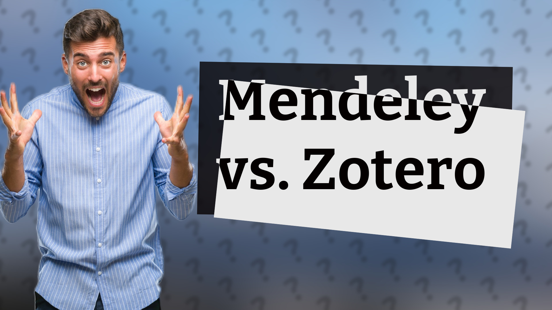 Mendeley vs. Zotero
