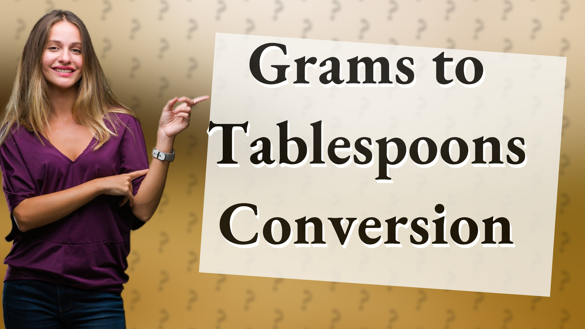 Grams to Tablespoons Conversion