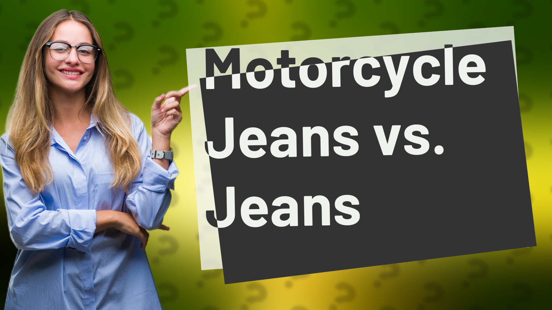 Motorcycle Jeans vs. Jeans