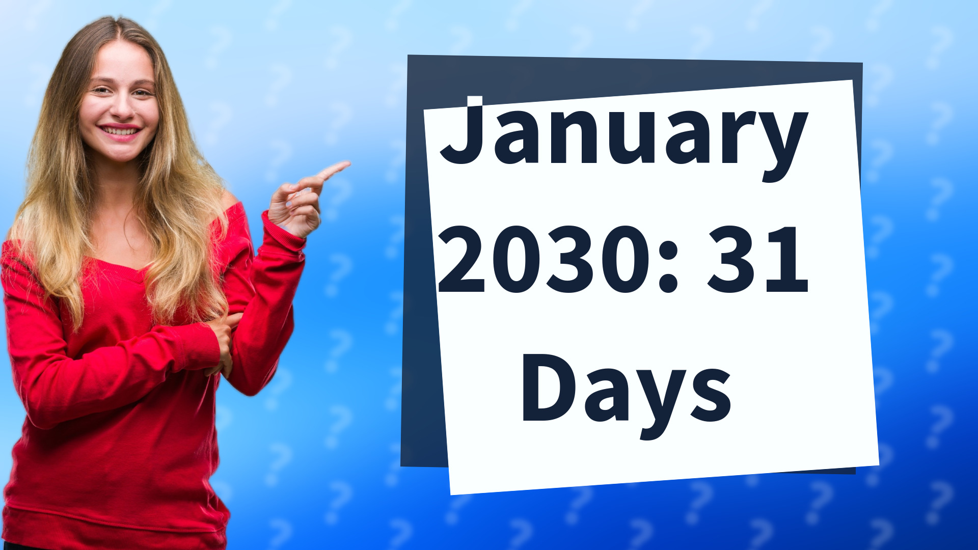 January 2030: 31 Days