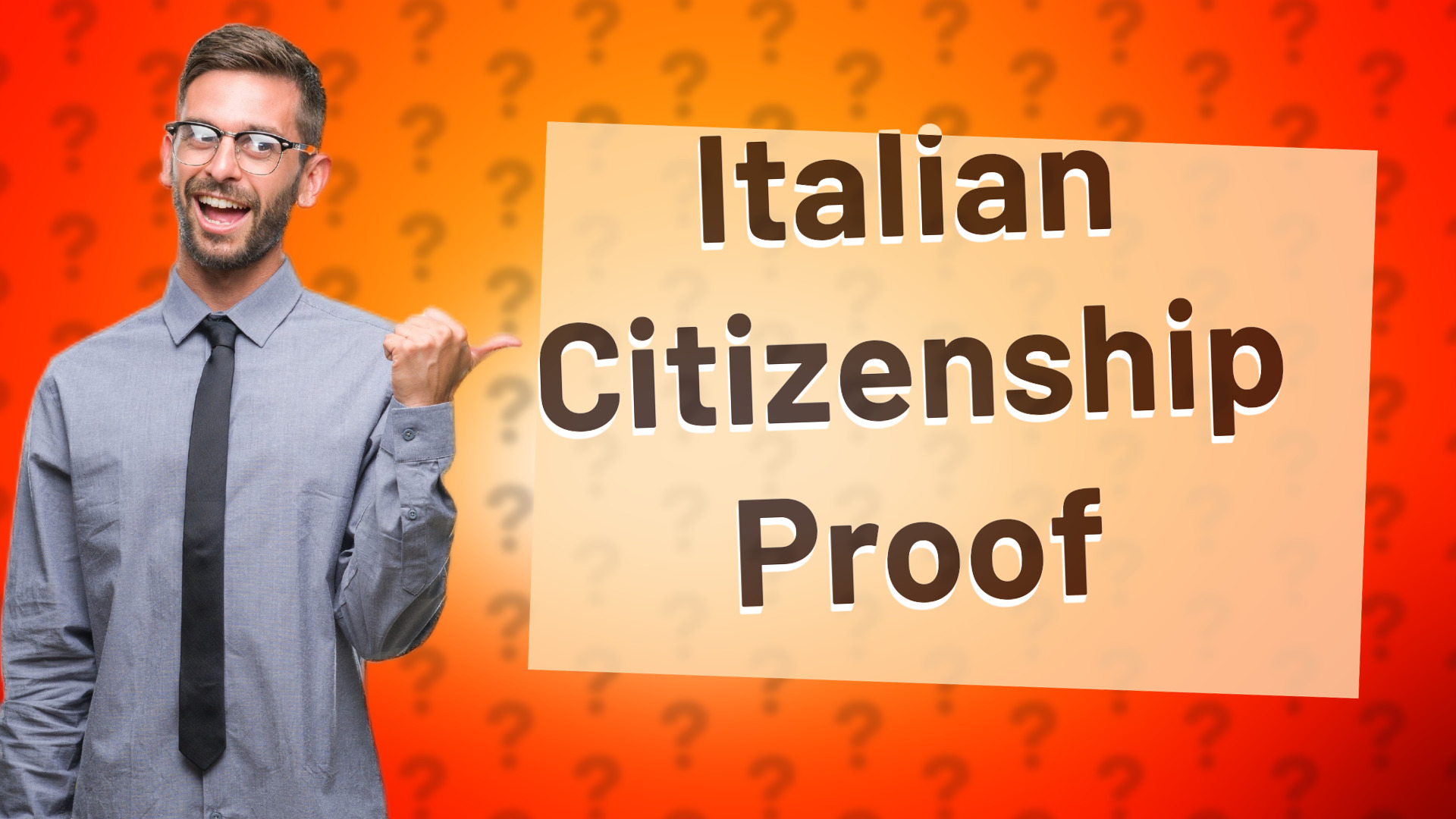 Italian Citizenship Proof