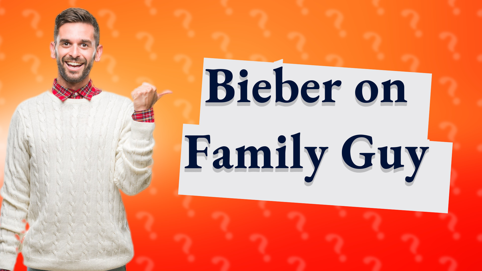Bieber on Family Guy