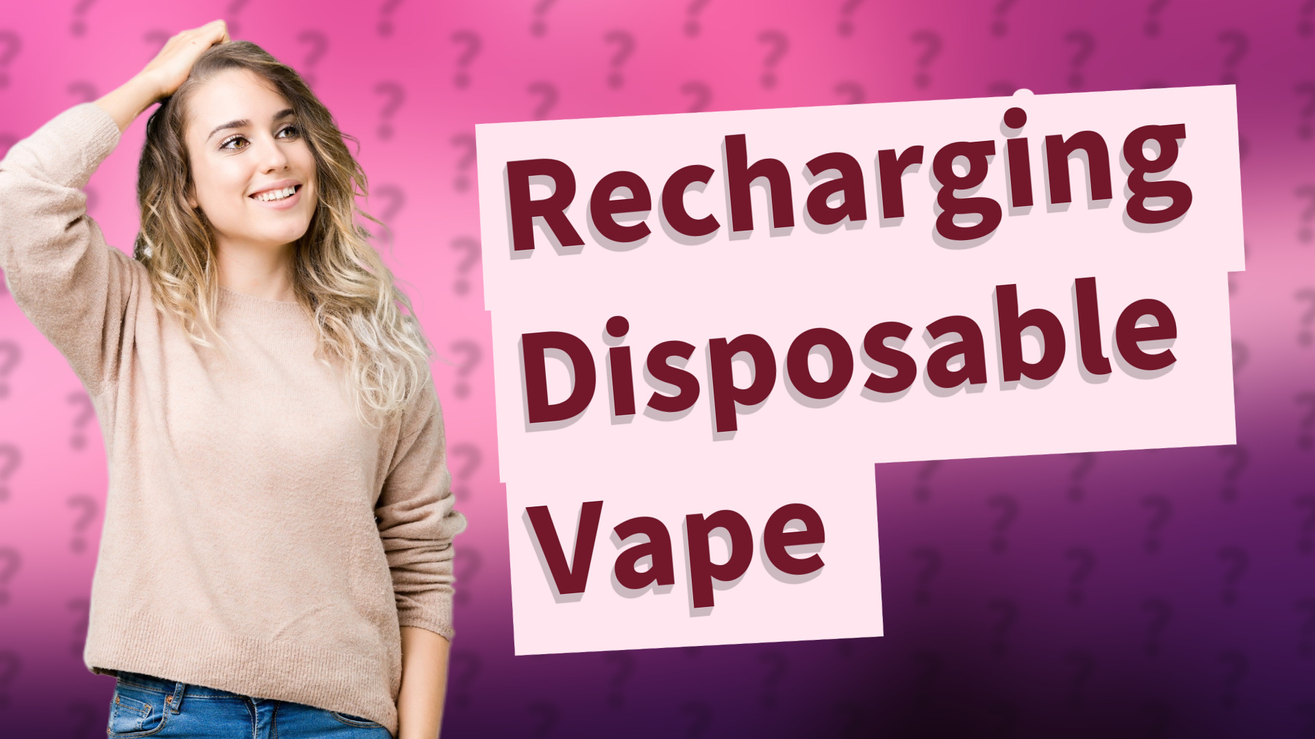 Recharging Disposable Vape