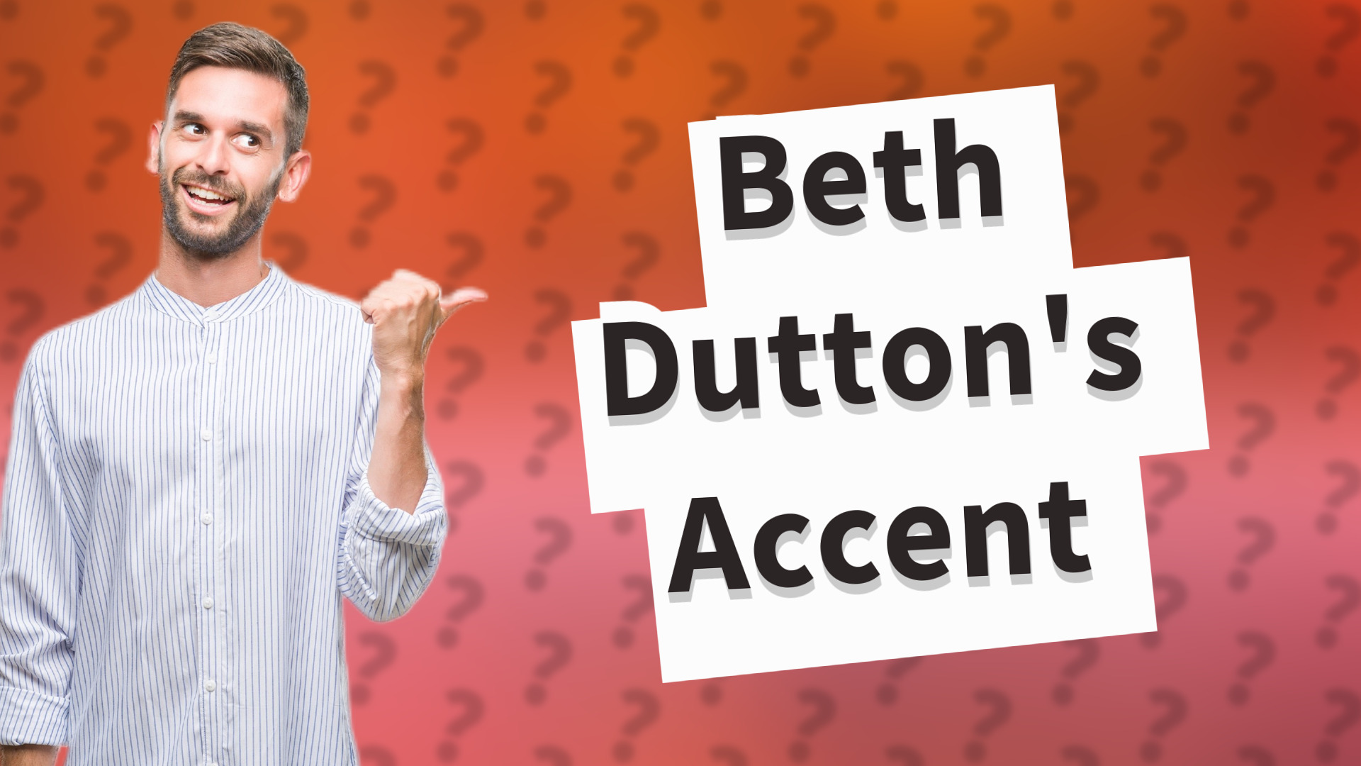 Beth Dutton's Accent