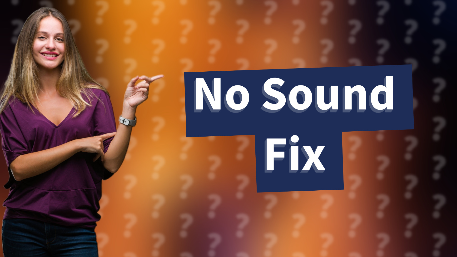 No Sound Fix
