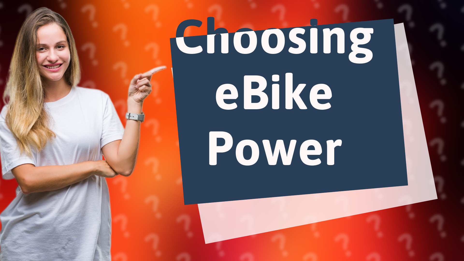 Choosing eBike Power