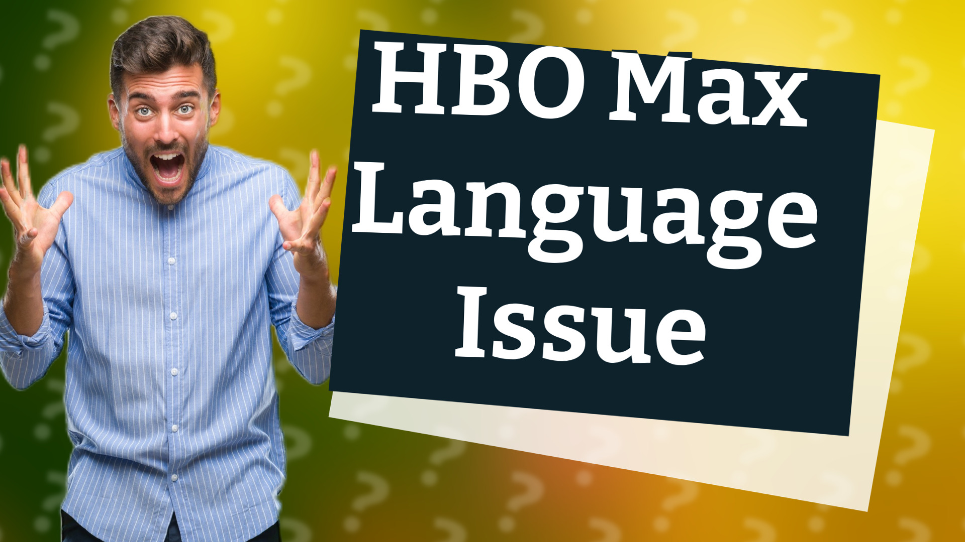 HBO Max Language Issue