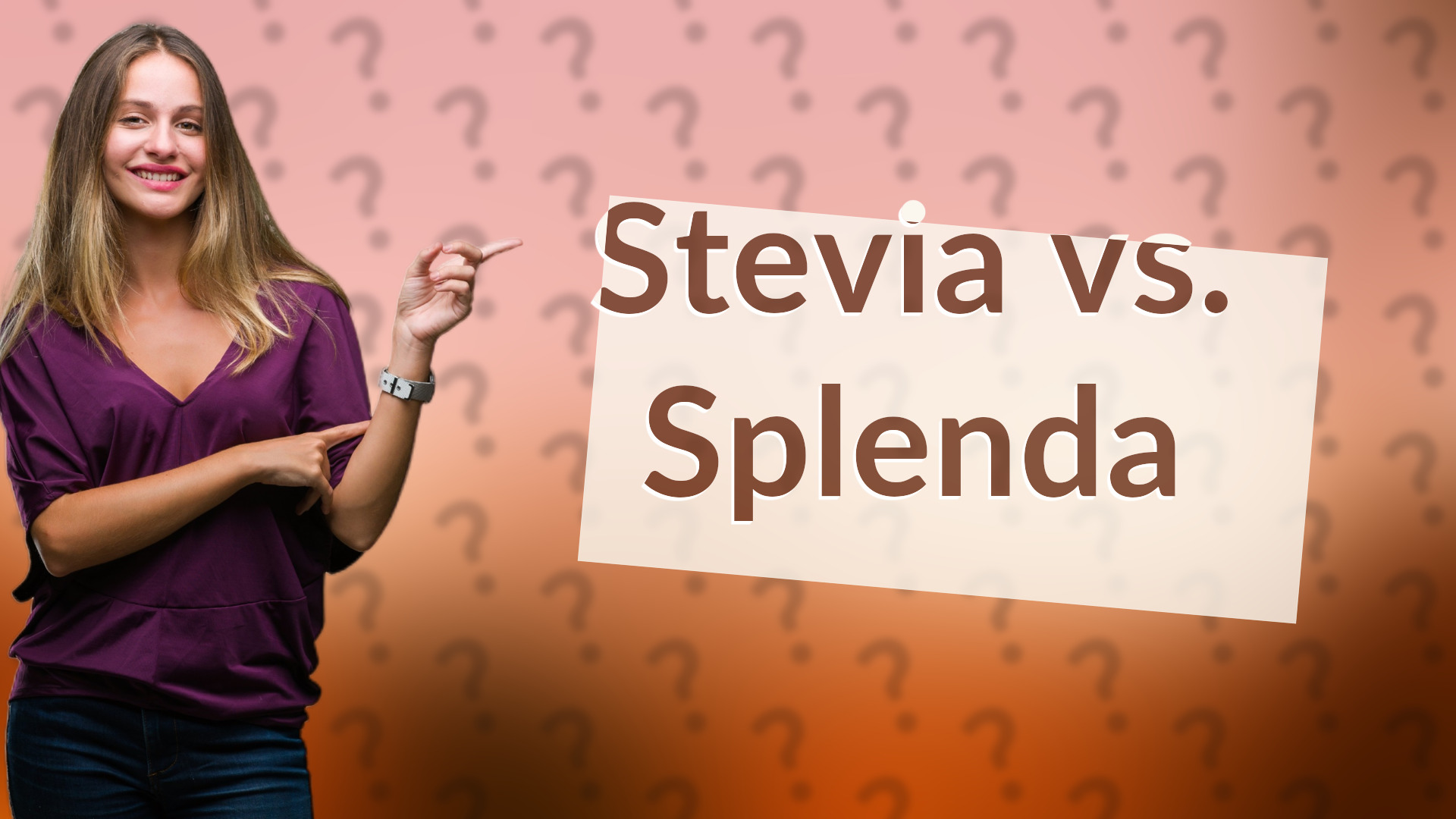 Stevia vs. Splenda