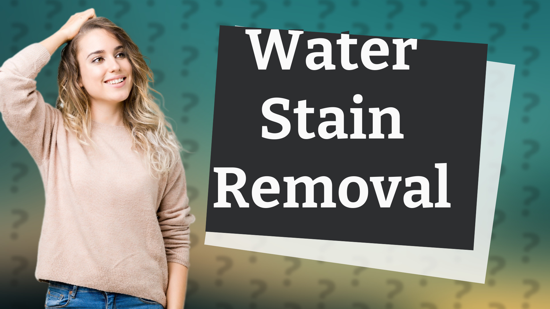 Water Stain Removal