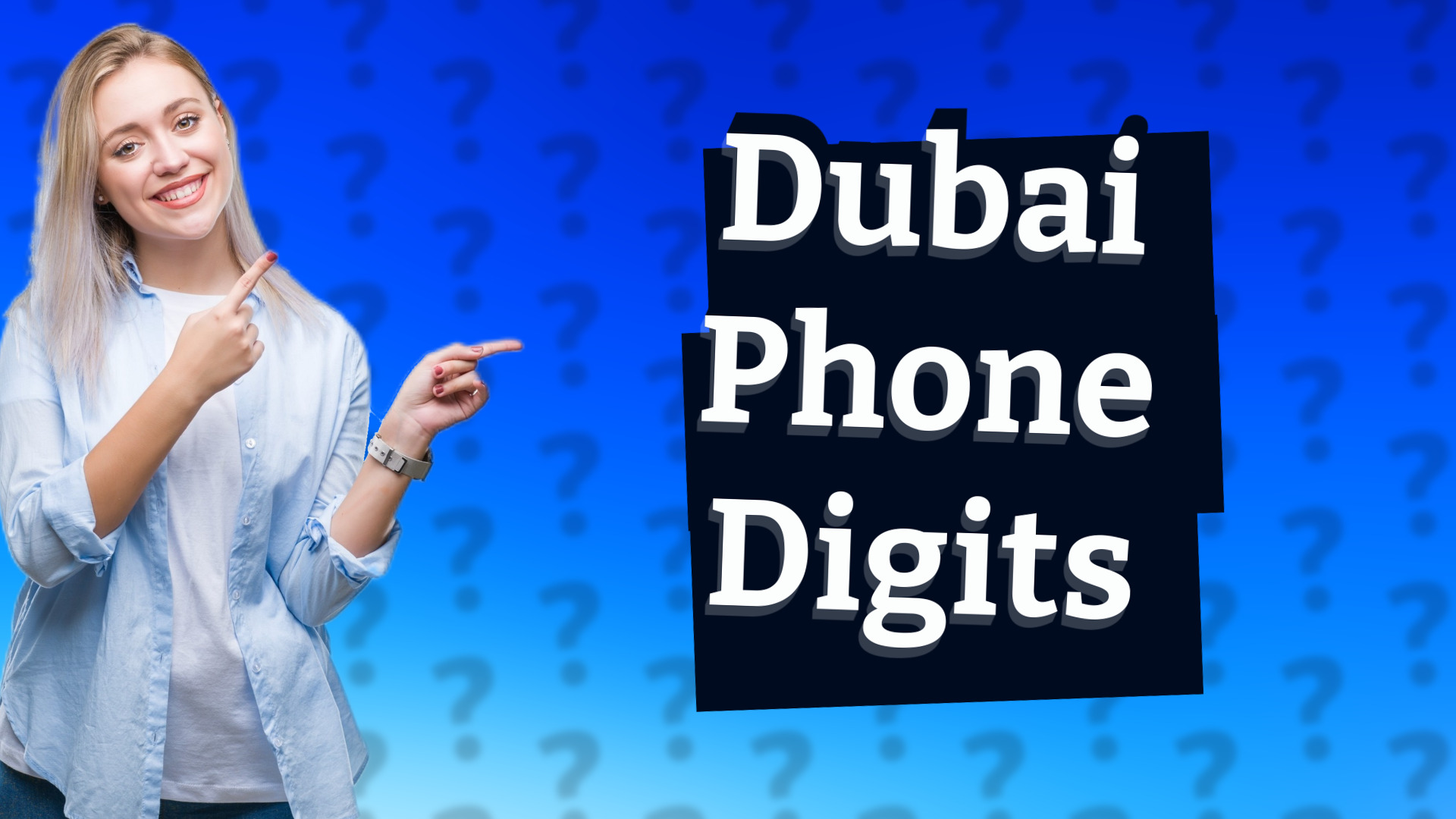 Dubai Phone Digits