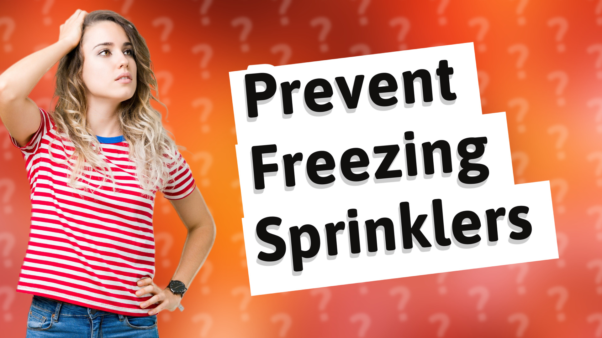 Prevent Freezing Sprinklers