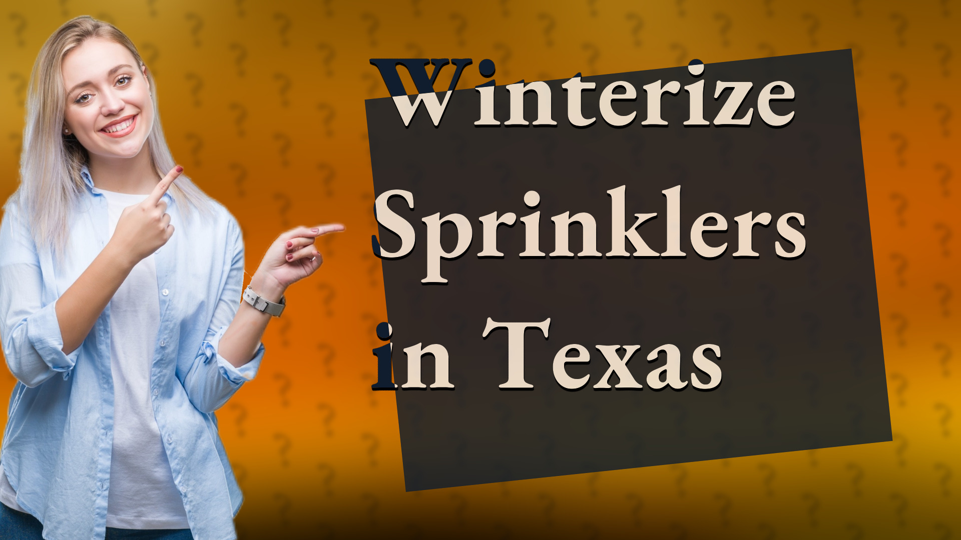 Winterize Sprinklers in Texas