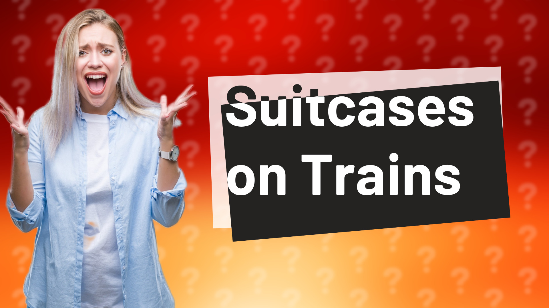 Suitcases on Trains