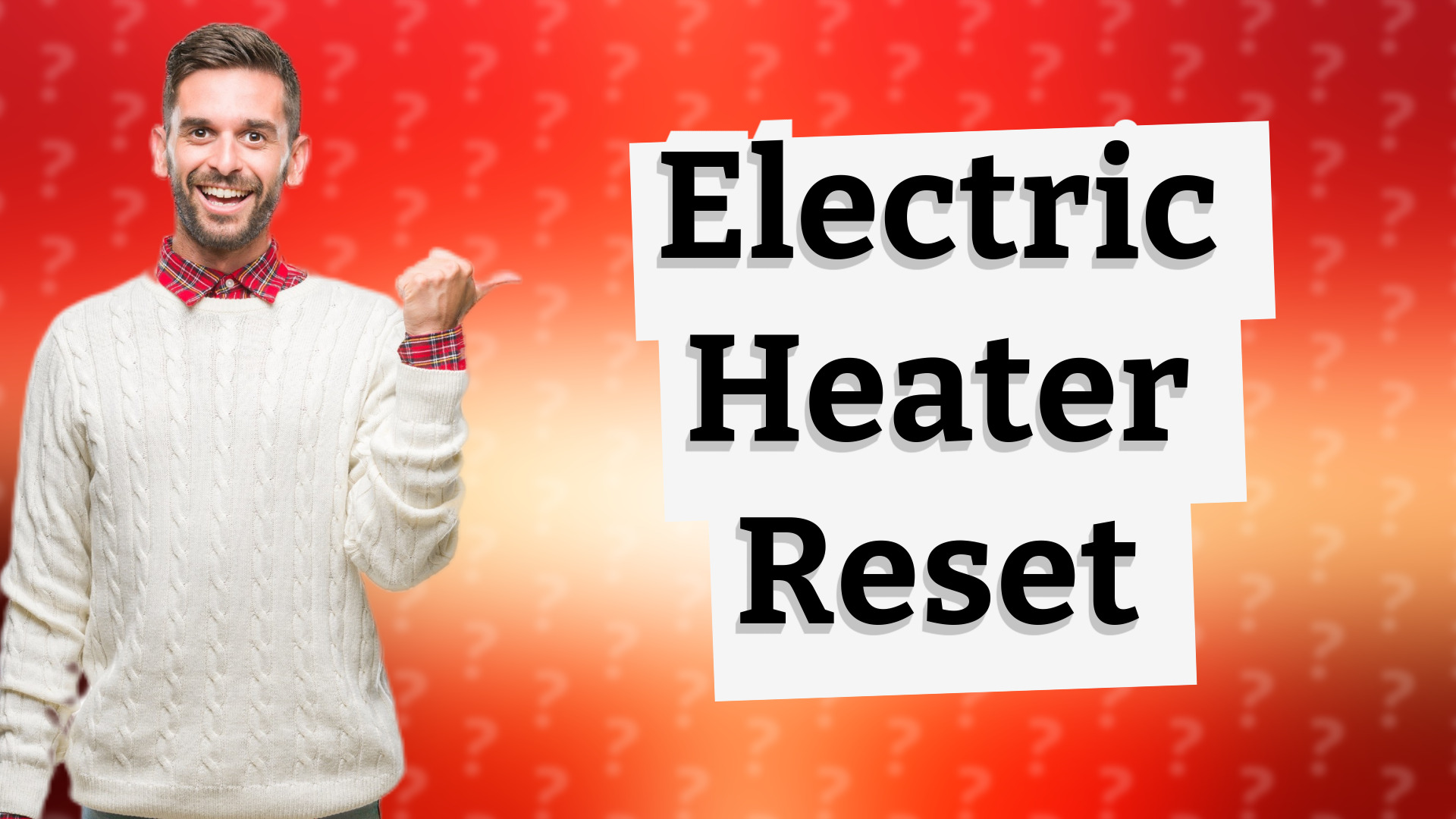 Electric Heater Reset
