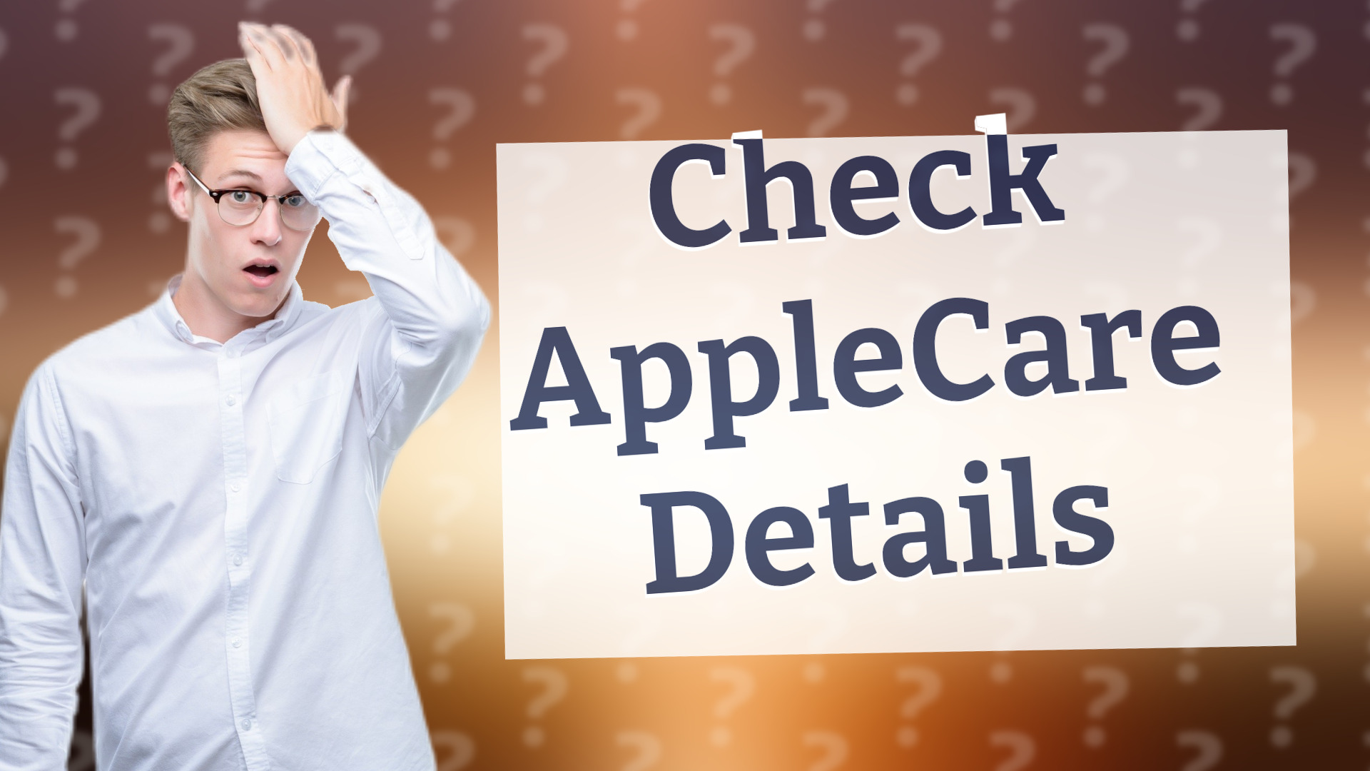 Check AppleCare Details
