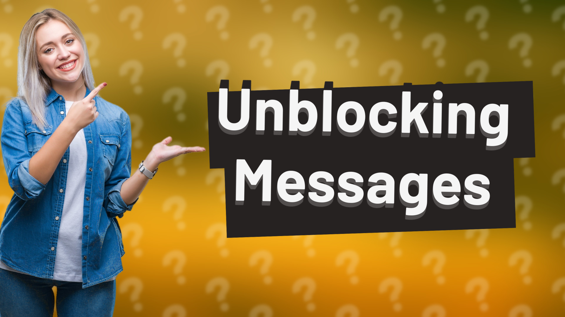 Unblocking Messages