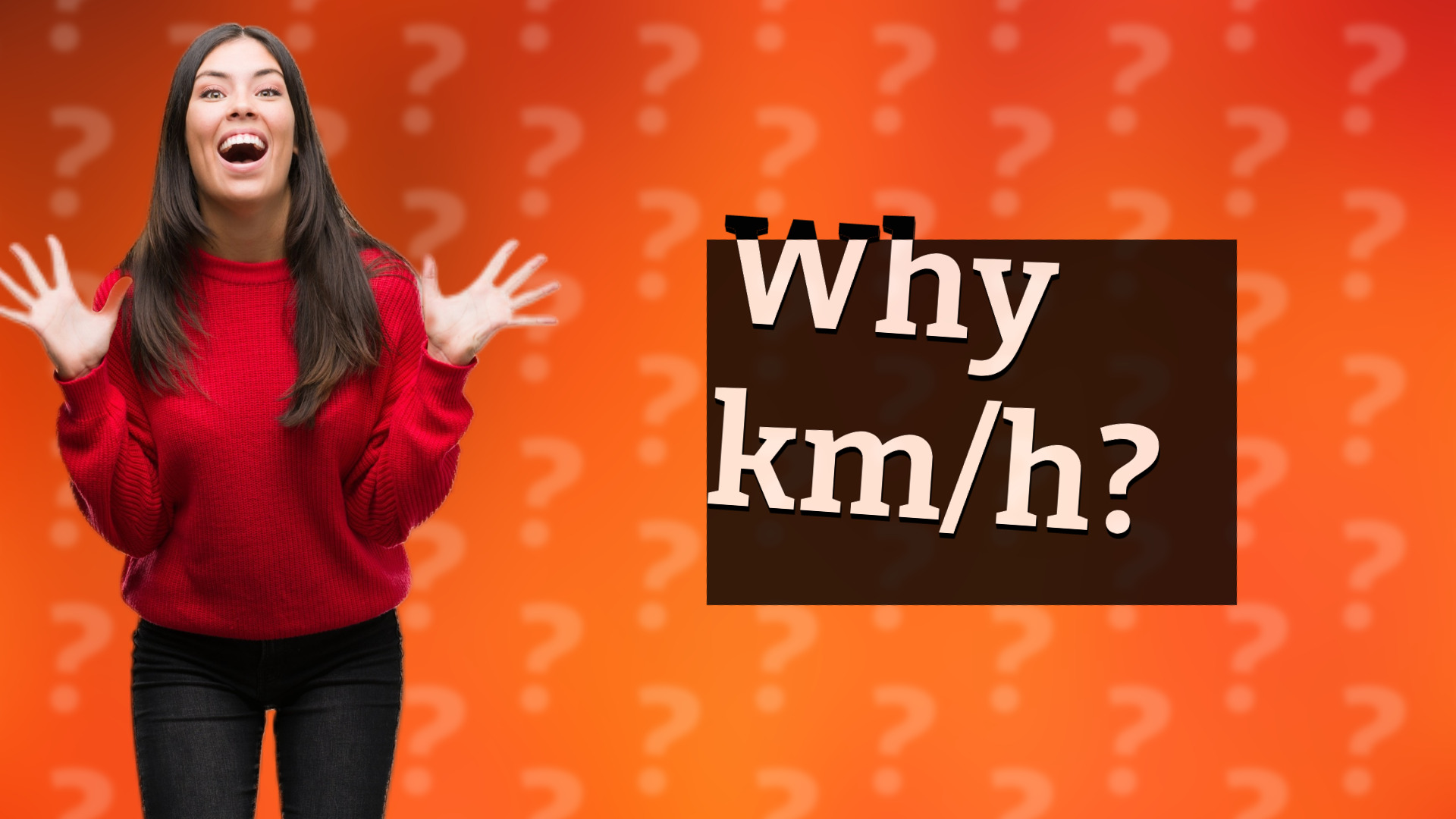 Why km/h?