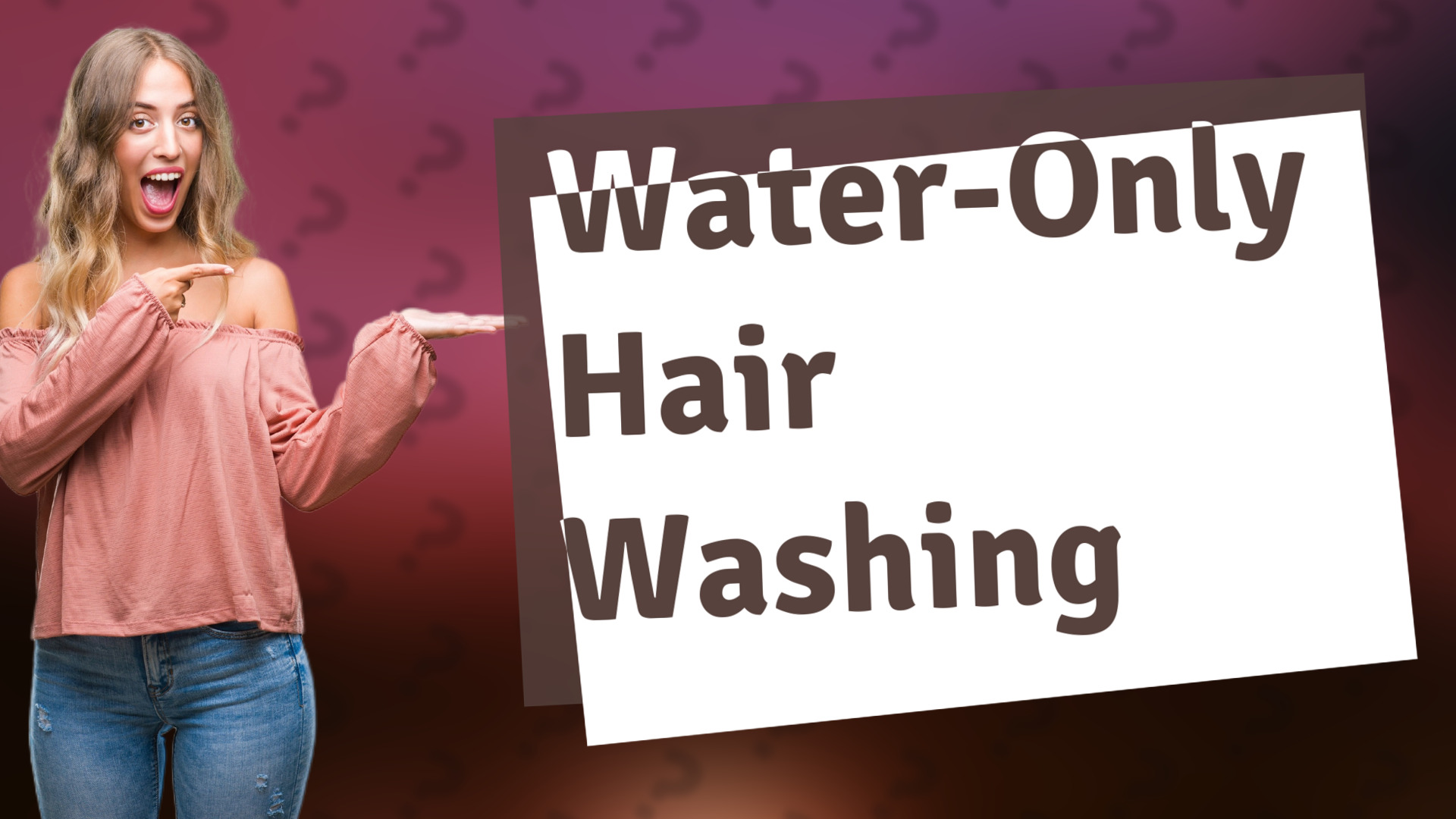 Water-Only Hair Washing