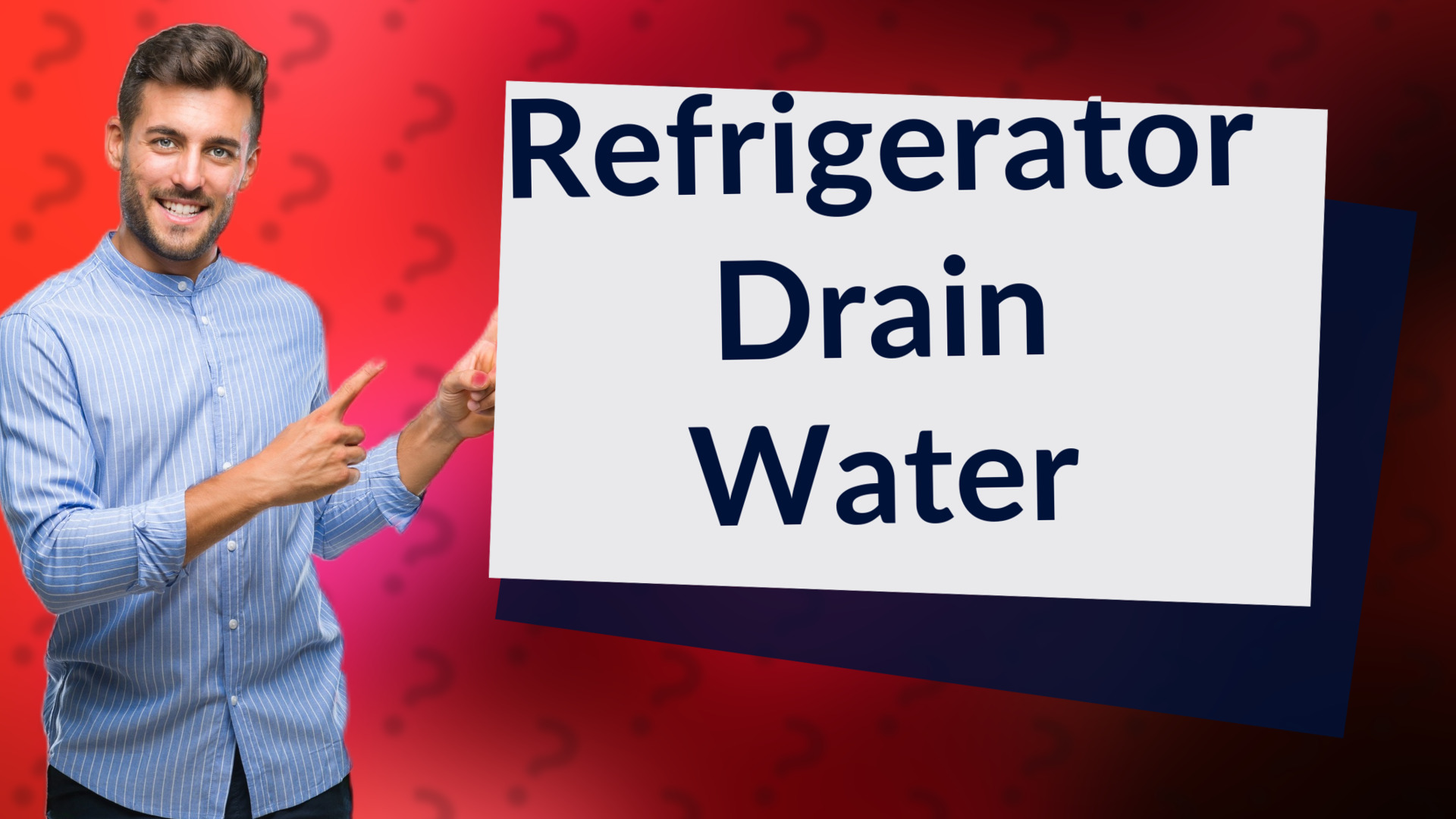 Refrigerator Drain Water